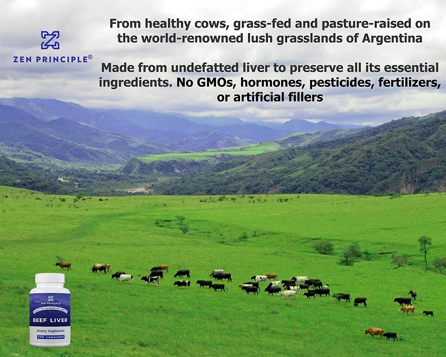 Nutricost Grass Fed Desiccated Beef Liver Capsules 3000g Per Serv