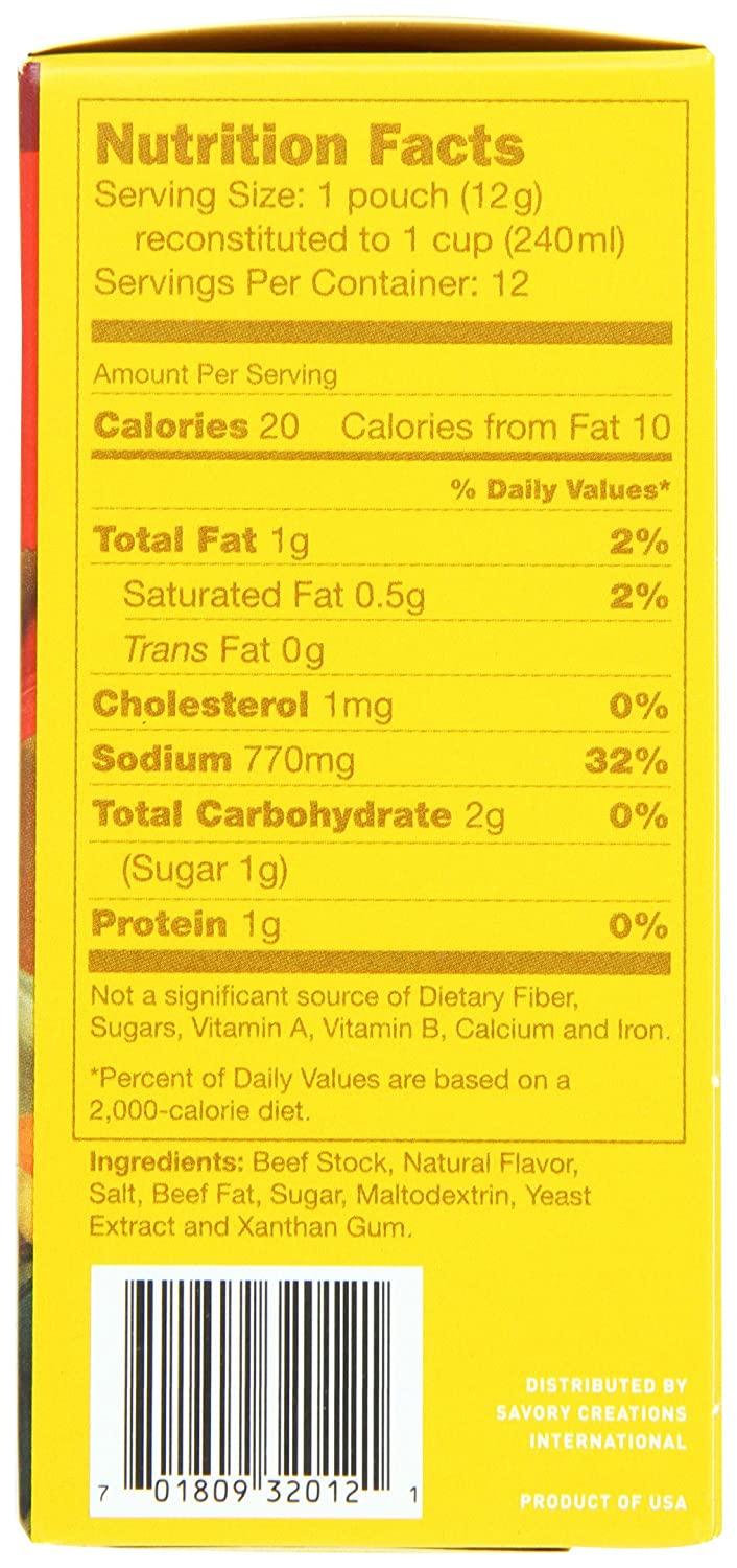 Savory Choice Liquid Beef Broth Concentrate, 5.1Ounce Boxes (Pack of 4)