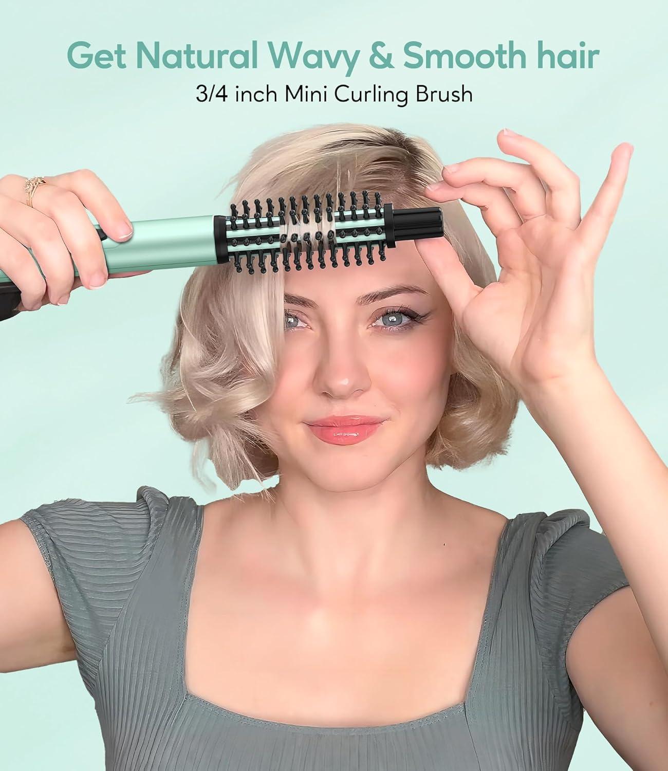 Curling Iron Best Curling Brush For Short Fine Hair Mini Curling
