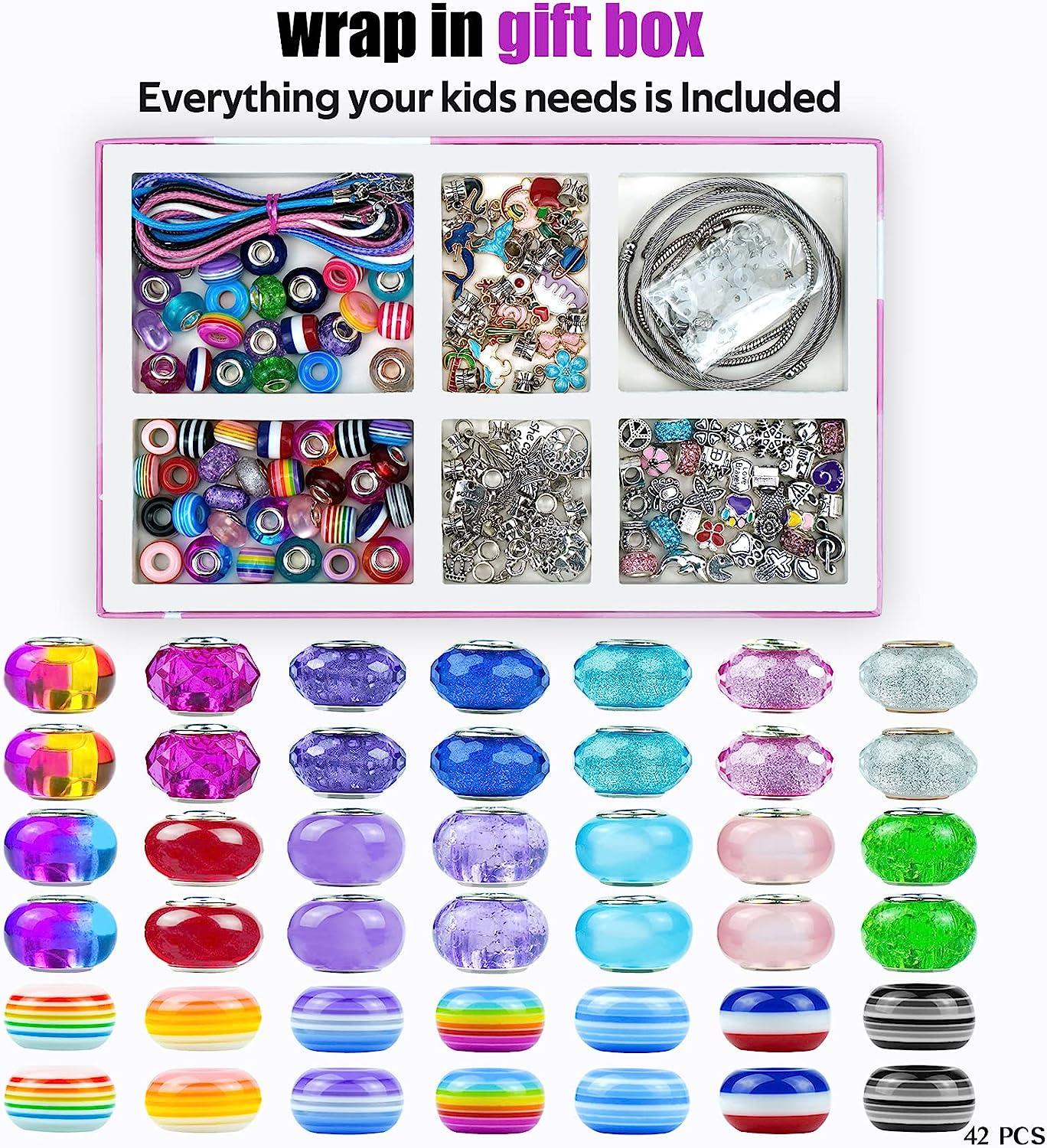Craft Gifts for 8 9 10 Year Old Girls, DIY Kids Arts Kits for 8 9 10 11 12  Year Old Girls Birthday Gifts Resin Silicone Jewelry Making Kit Sets for