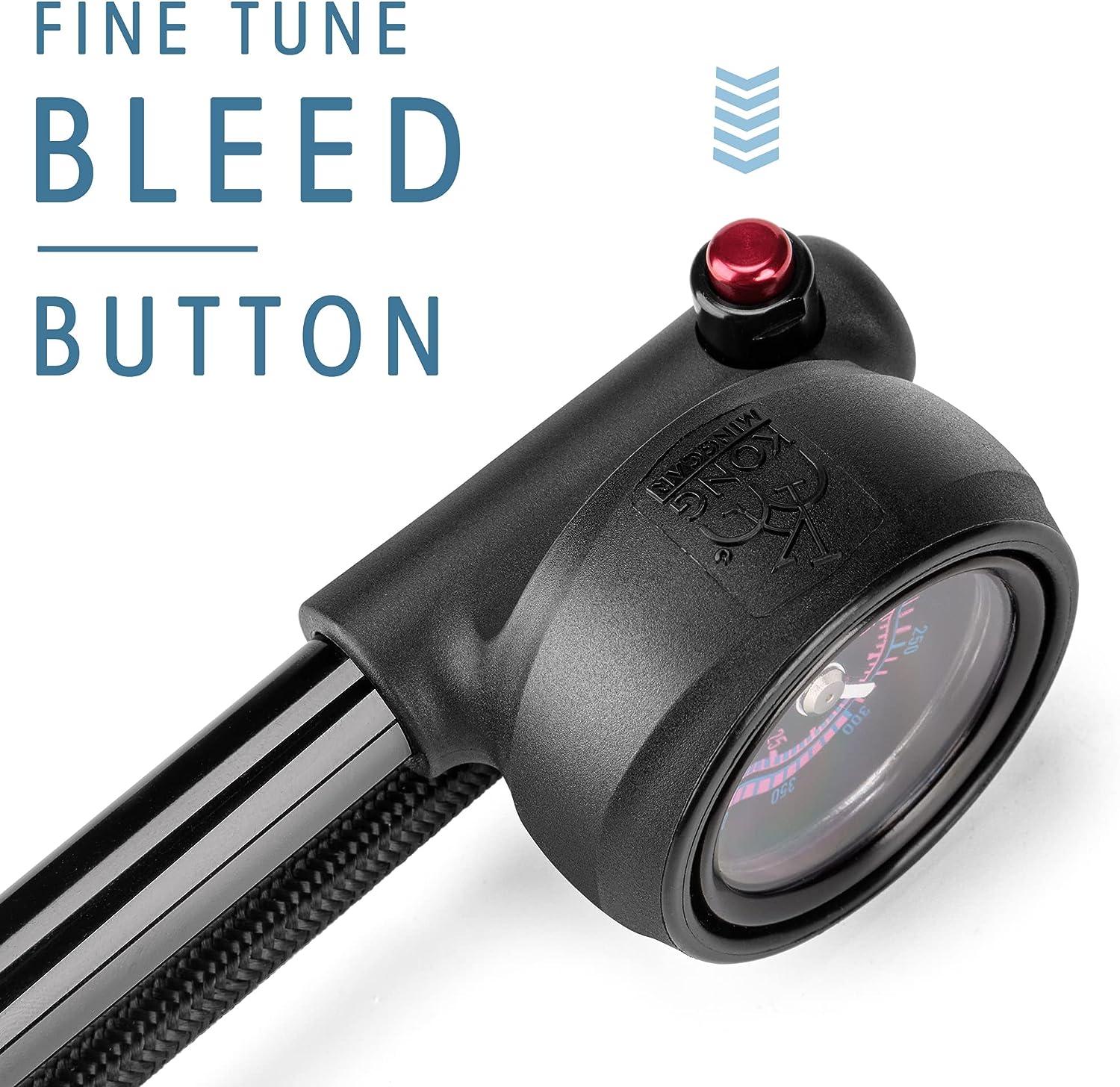 High Pressure Shock Pump 400 Psi for Front Fork and Rear Bicycle