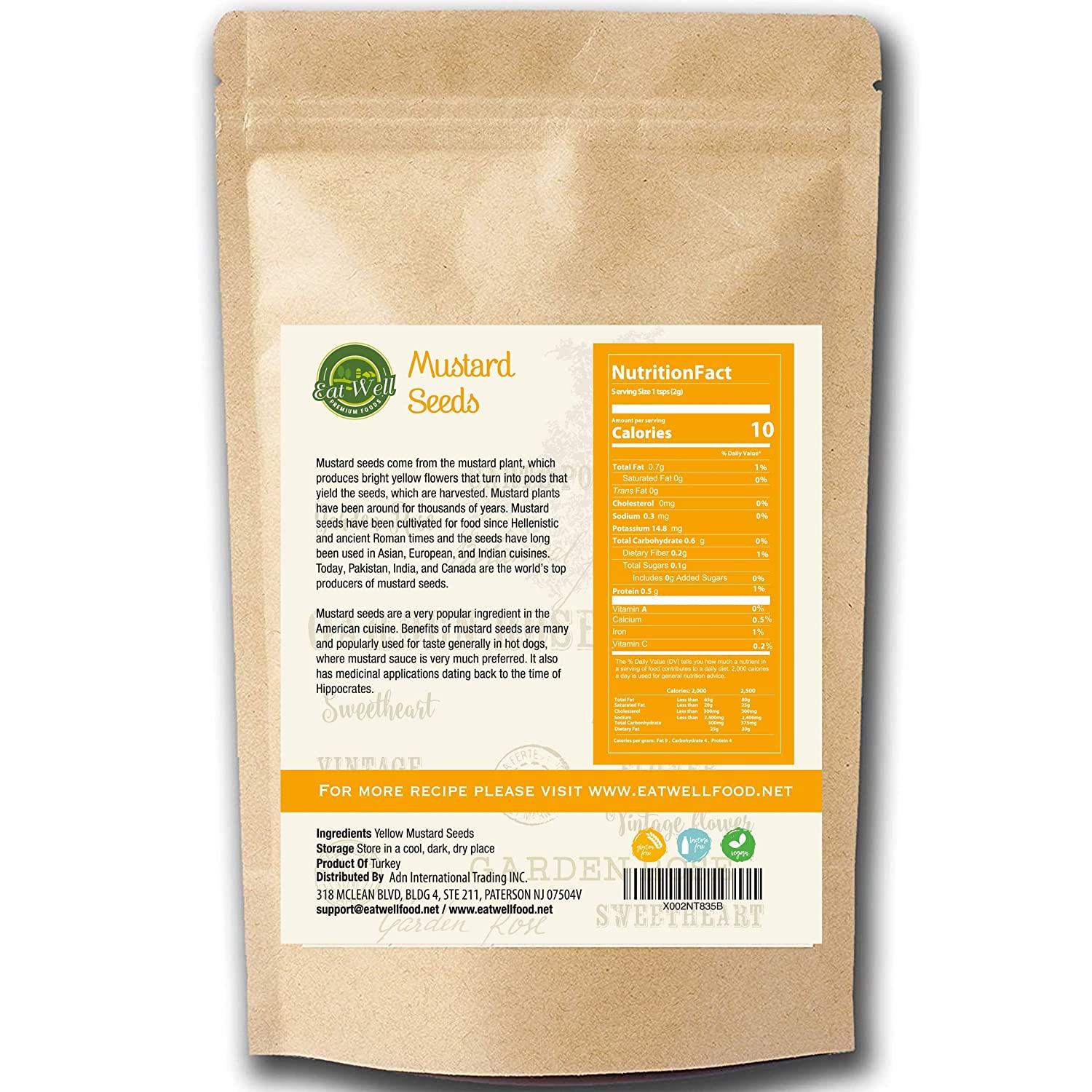 Yellow Mustard Seeds 6oz 170 g Mustard Seed for Pickling Cooking 100