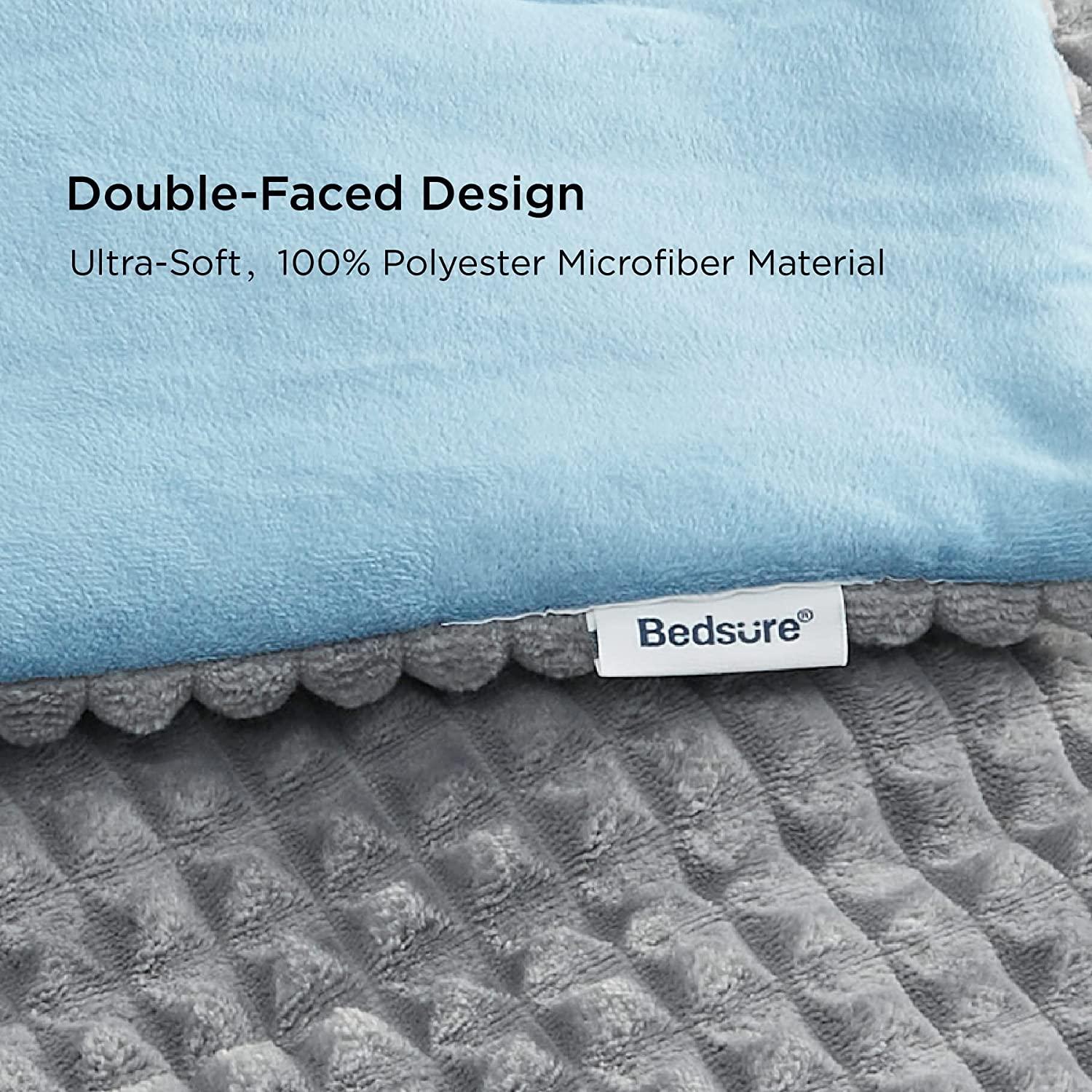 Bedsure Weighted Heating Pad with Massager Back Pain Relief