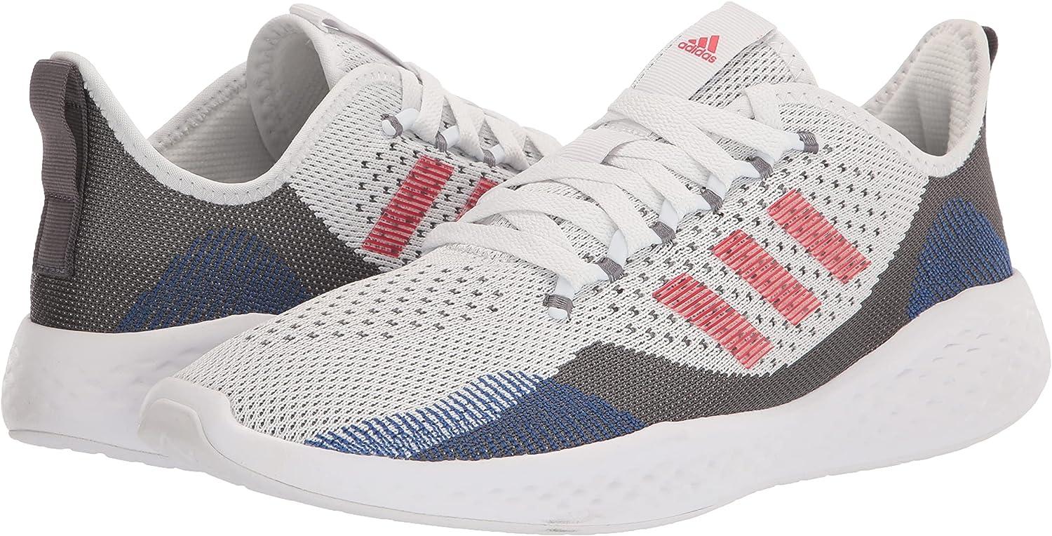 adidas Men's Fluidflow 2.0 Running Shoe 10.5 - Ftwr White/Vivid Red/Grey  Five | Buy Now with Express International Delivery | GoSupps.com