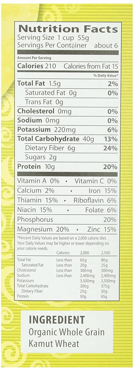 Eden Organic Kamut Spirals, 12 oz, 100 Whole Grain, Fusilli, Macaroni