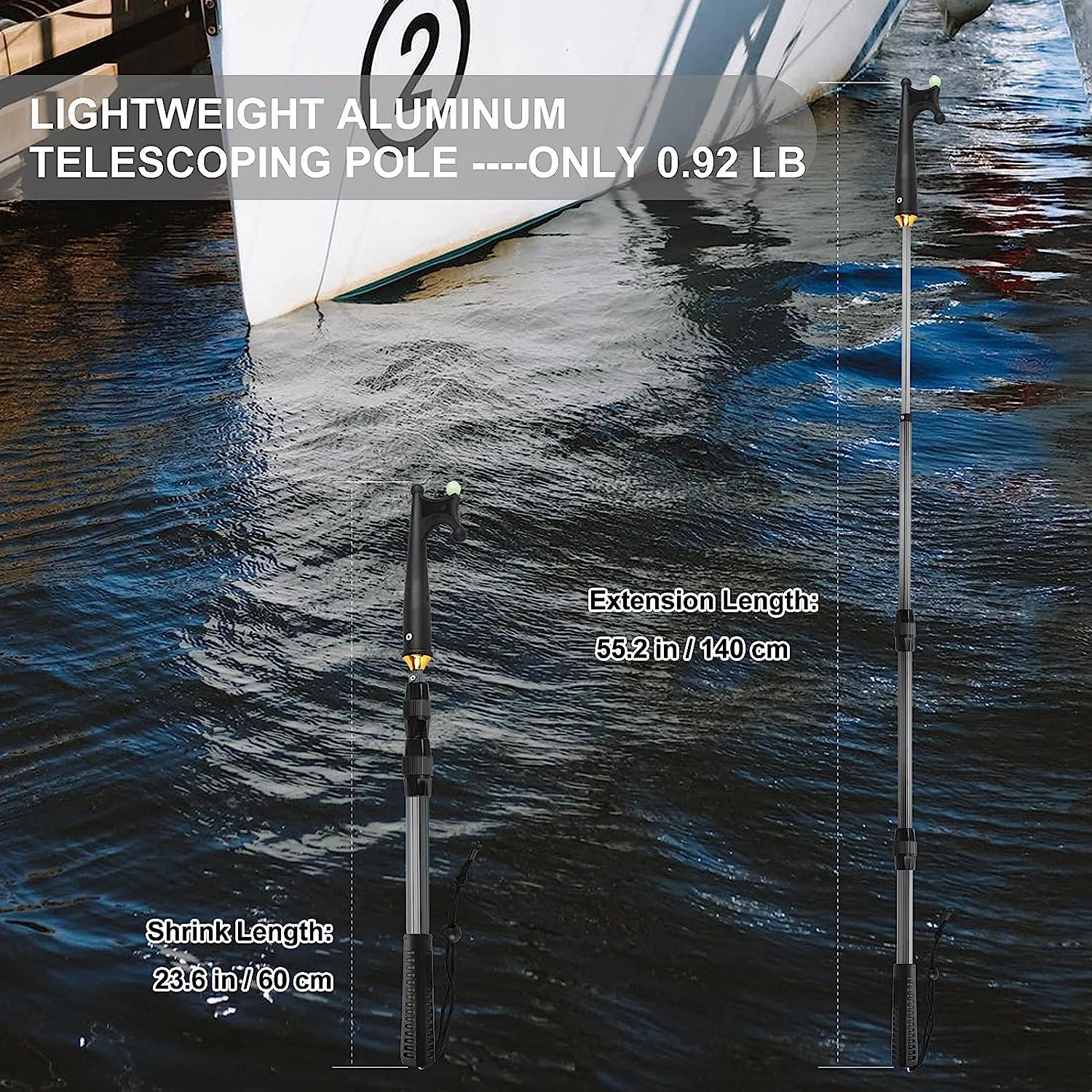 SANLIKE Telescopic Boat Hook,Docking Telescopic Pole,Floating,Durable