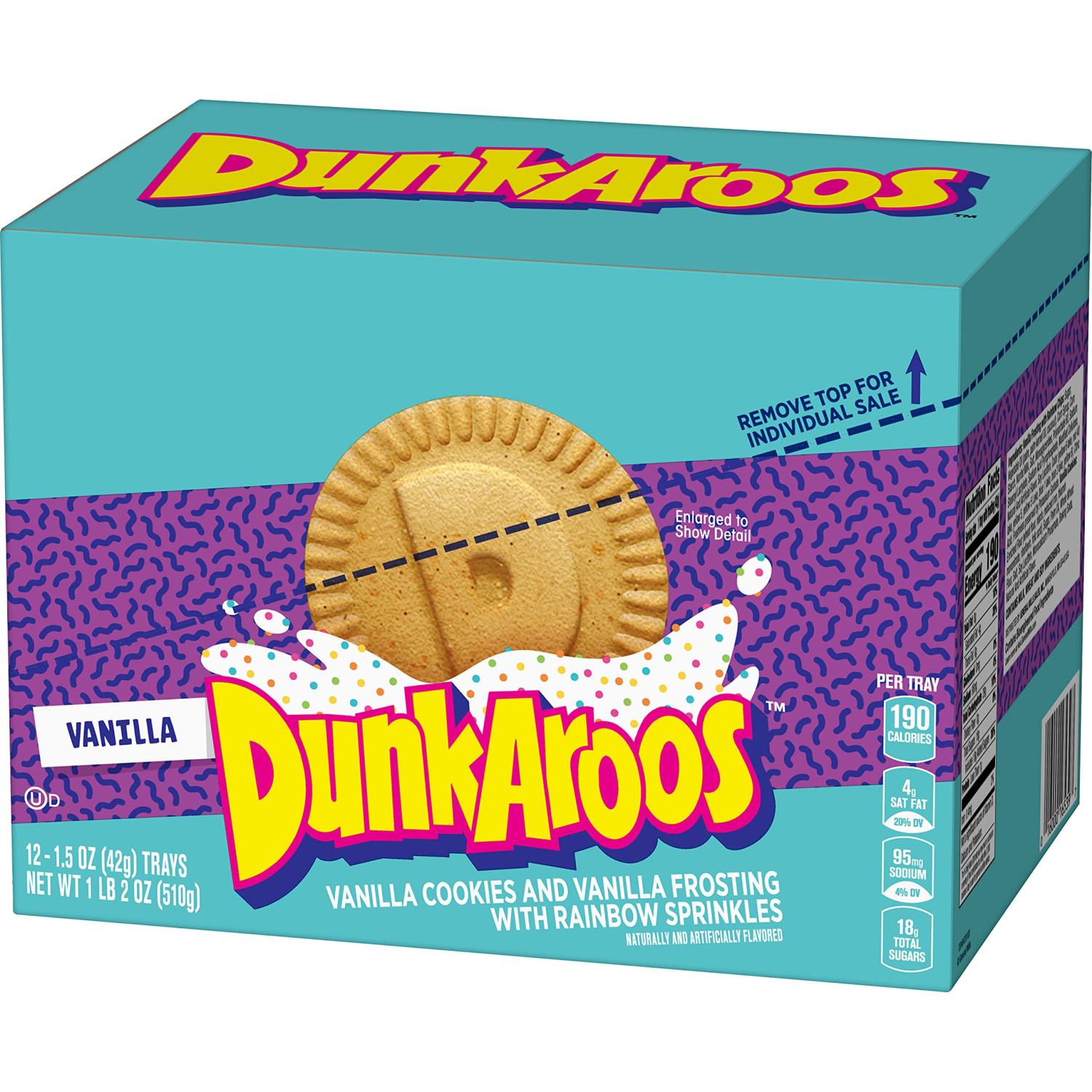 Betty Crocker Dunkaroos Vanilla Cookies & Vanilla Frosting 12 Count