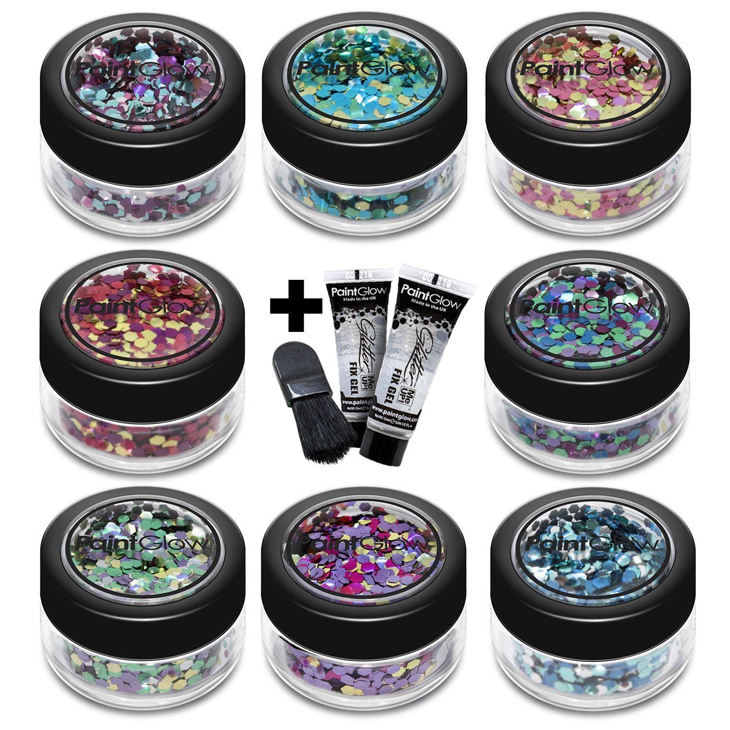 Bio degradable Chunky Glitter from PaintGlow (Vegan) face cosmetic