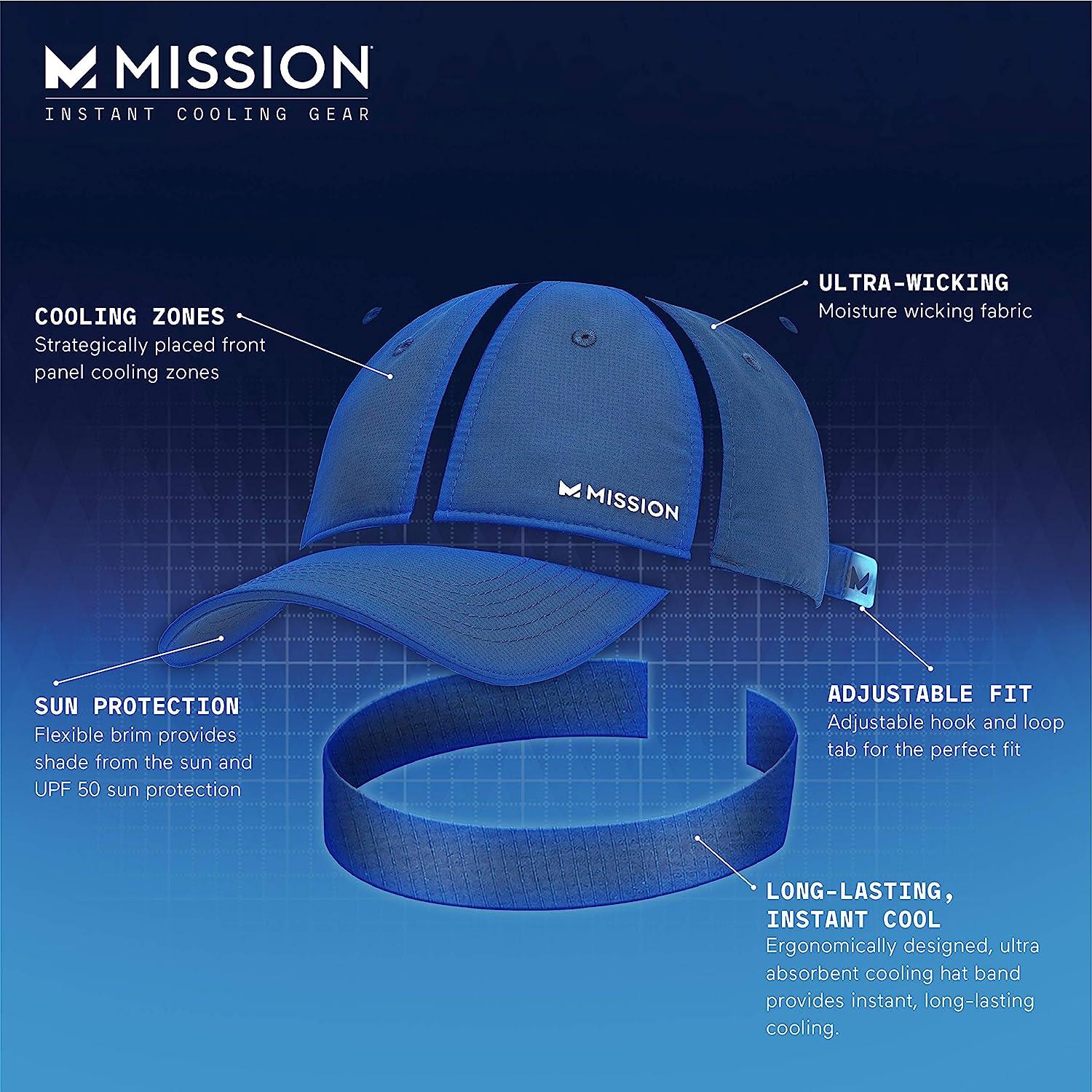 MISSION Cooling Performance Hat - Unisex Baseball Cap, for Men and