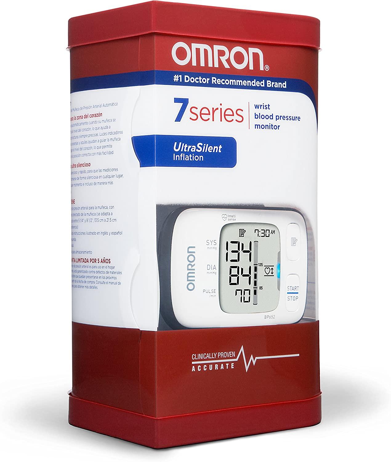 Omron 7 Series Wrist Blood Pressure Monitor with Heart Zone Guidance