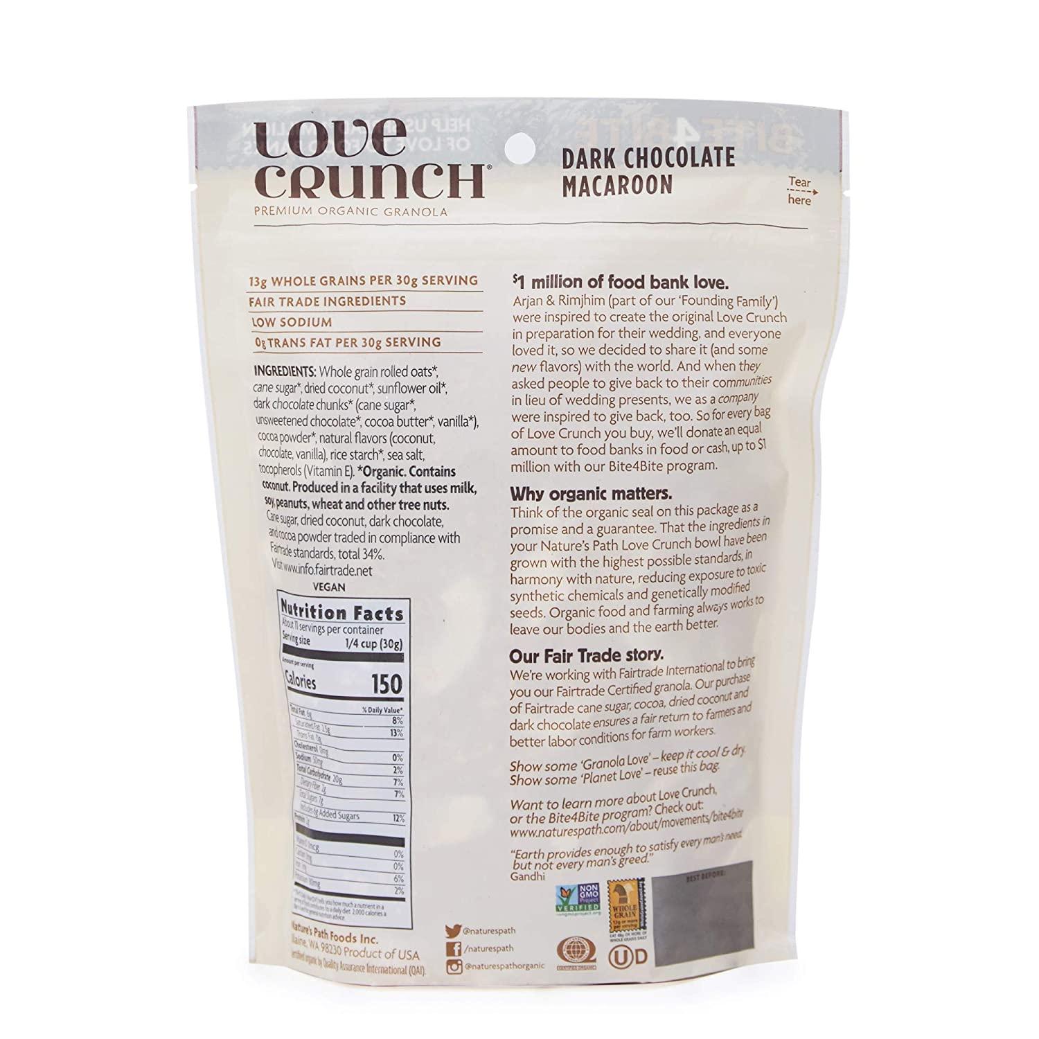 Nature's Path Love Crunch Premium Organic Granola Dark Chocolate