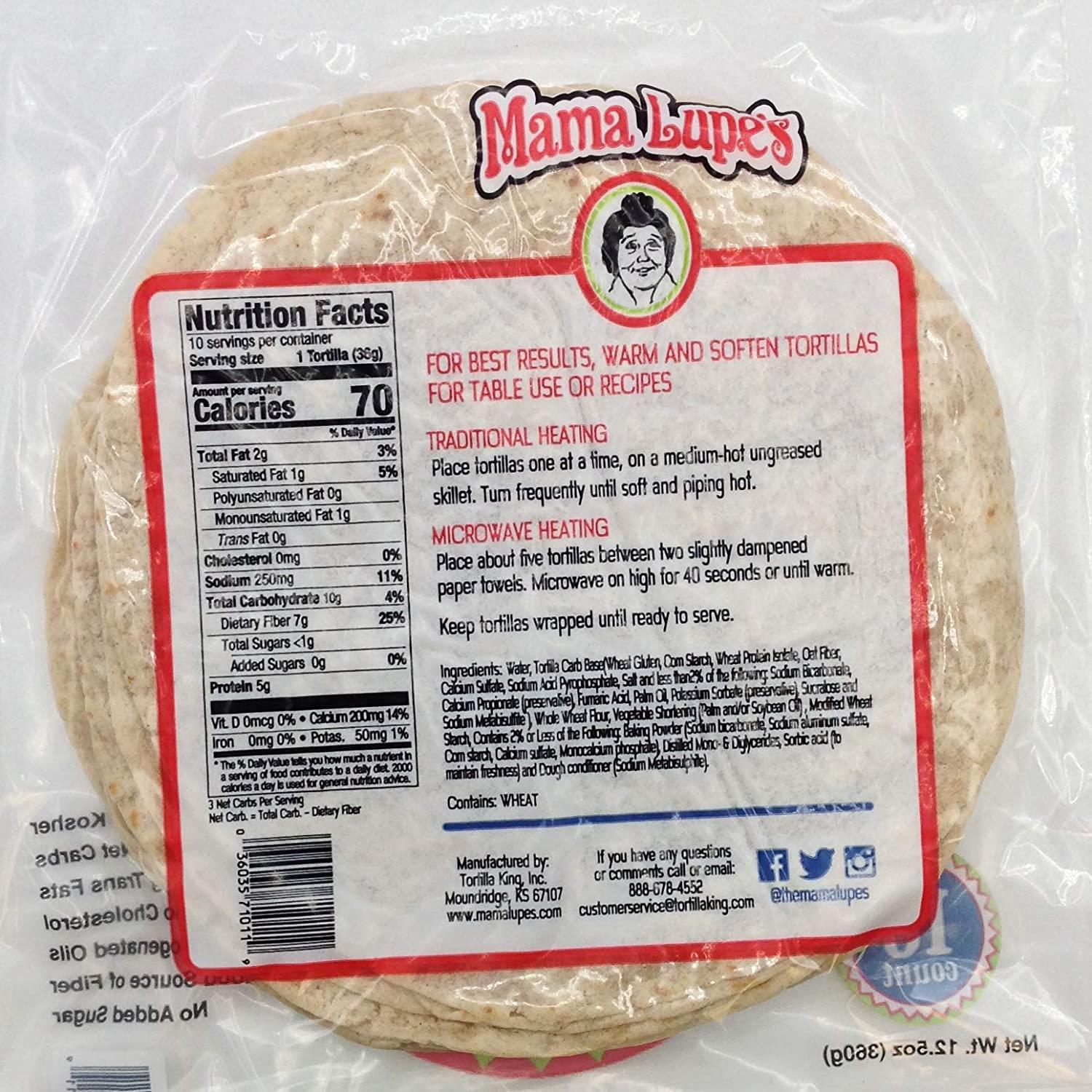 Mama Lupe Low Carb Tortillas Pack of Twelve