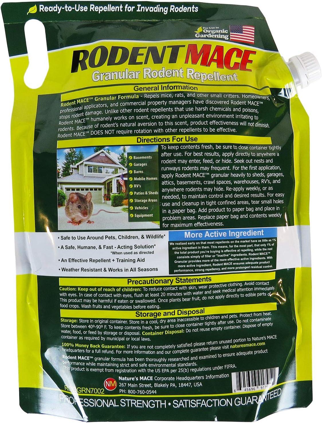 Natures MACE Rodent Repellent 6lb - Covers 1,000 Sq. Ft. - Repel Mice