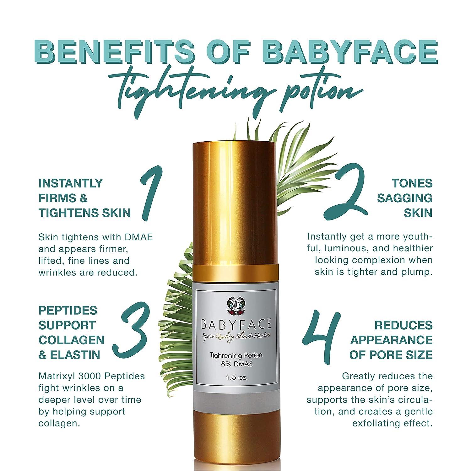 Babyface Instant Tightening Serum 8 DMAE for Maximum Tightening
