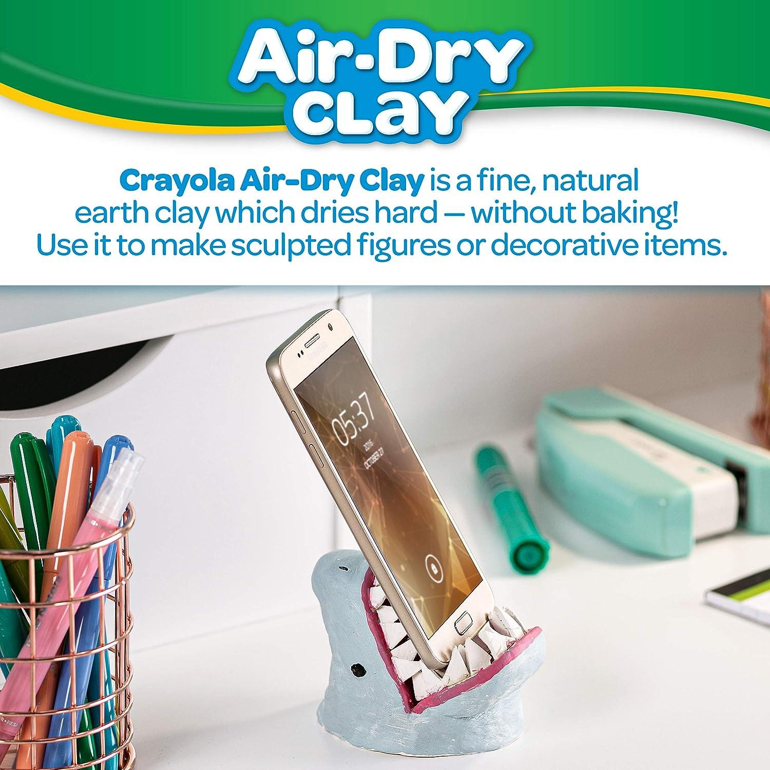 Crayola Air Dry Clay for Kids Natural White Modeling Clay 5 Lb Bucket   Exclusive