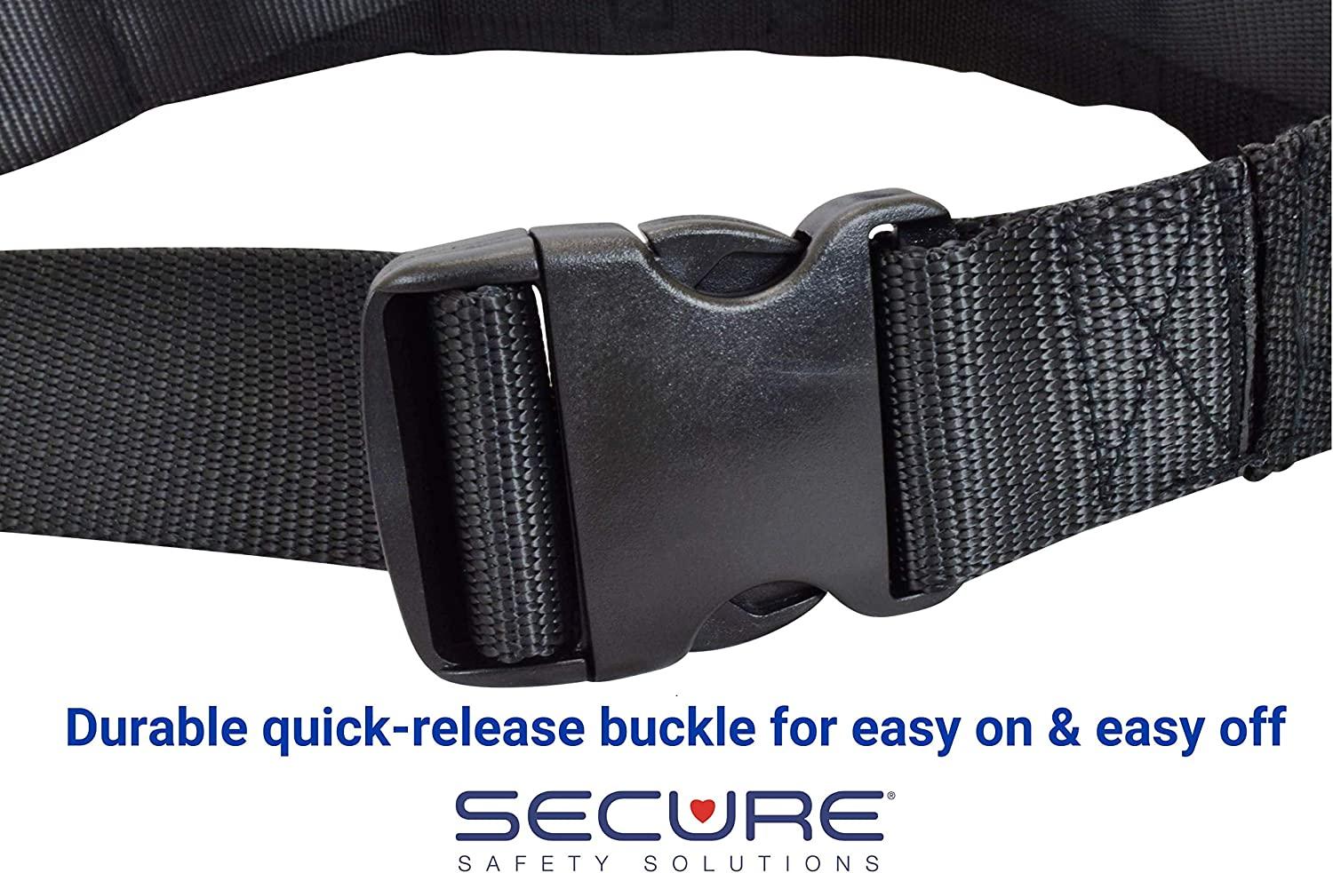Secure STWB52 Transfer Gait Belt with Grab Handles and Quick Release