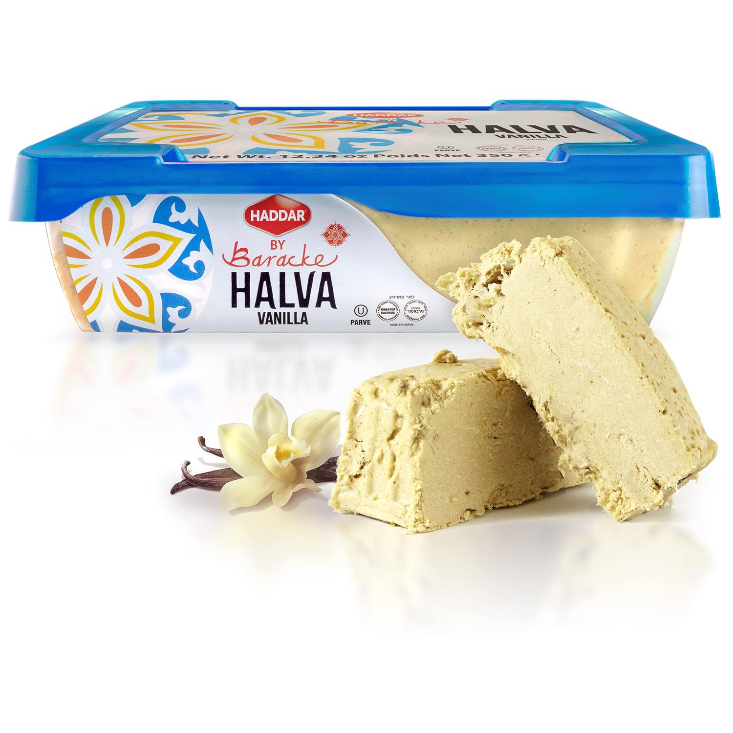 Haddar by Baracke Premium Quality Vanilla Halva 12.34oz Fine Sesame