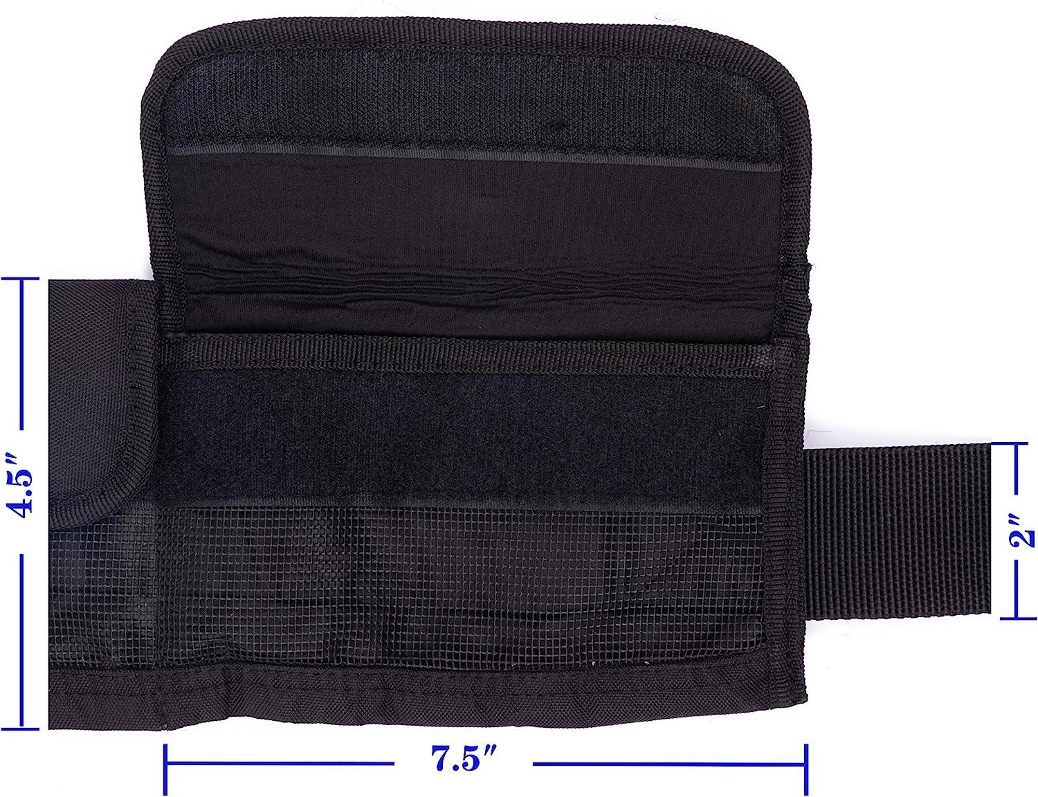 MOOCY Cintura Per Pesca In Apnea Con 4 Tasche In Neoprene | Nylon 50mm, Fibbia Sgancio Rapido Acciaio Inox | Regolabile 81-132 Cm