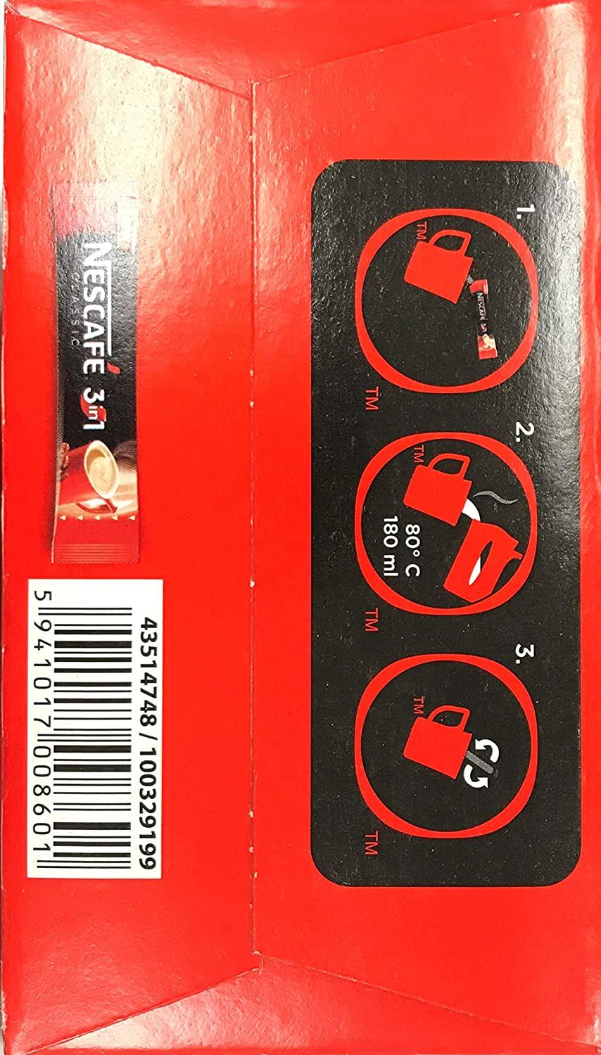 Nescafe 3 in 1 Classic Instant Coffee Single Packets 28x16.5 g — Ms. Chef's