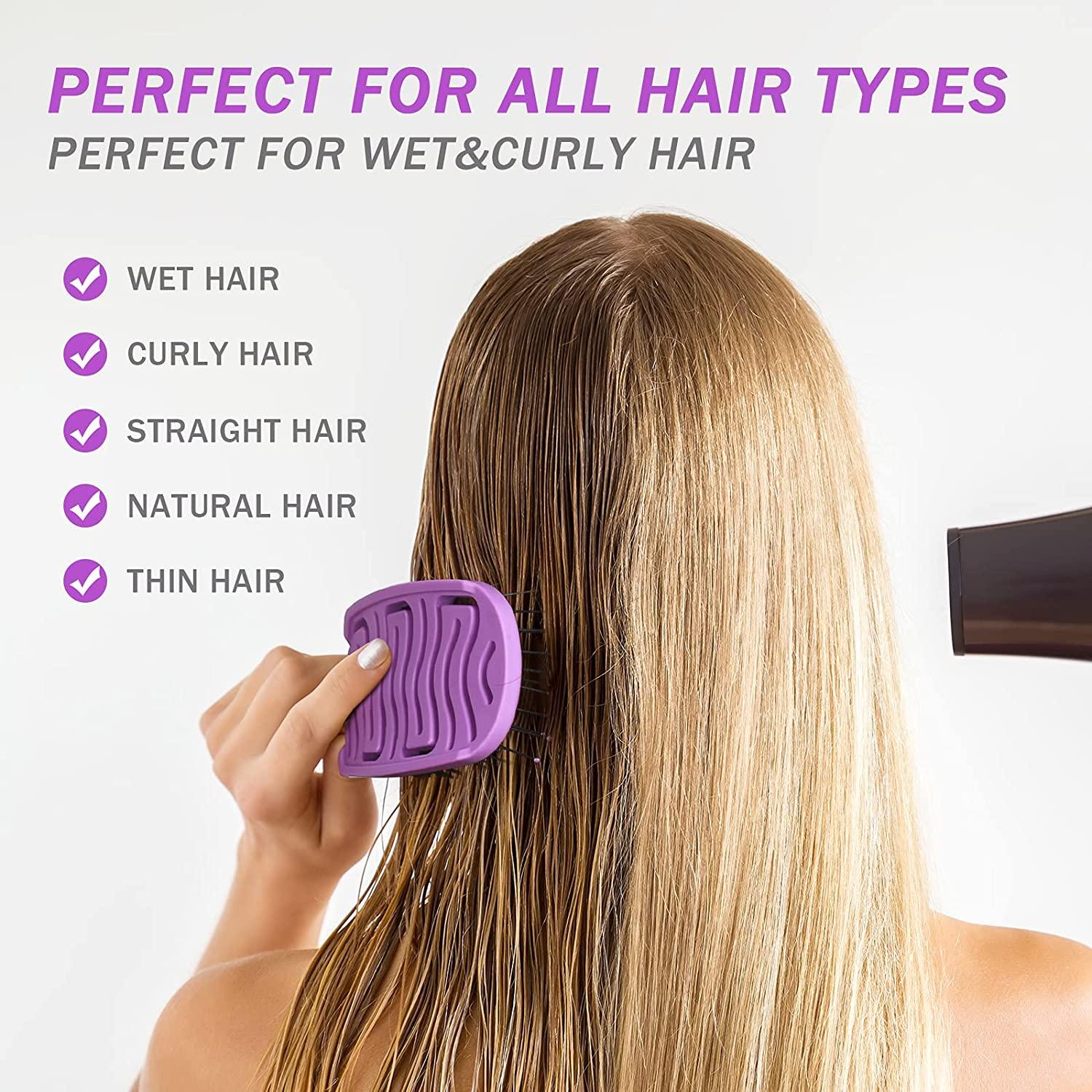 Haur Brush BRUSHZOO Detangling Brush Set for Women, Men, and Kids