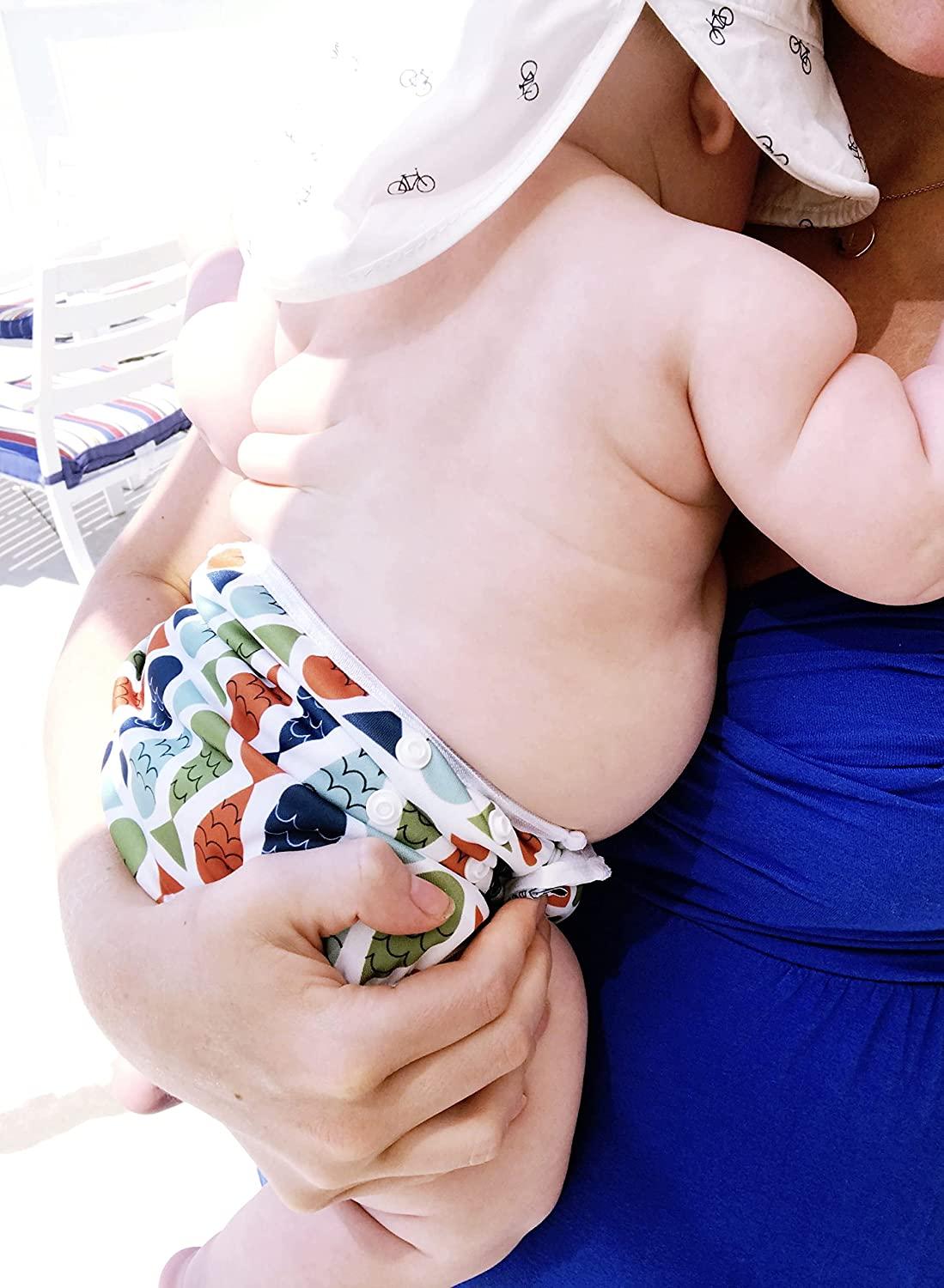 Nageuret Reusable Swim Diaper Adjustable Stylish Fits Sizes