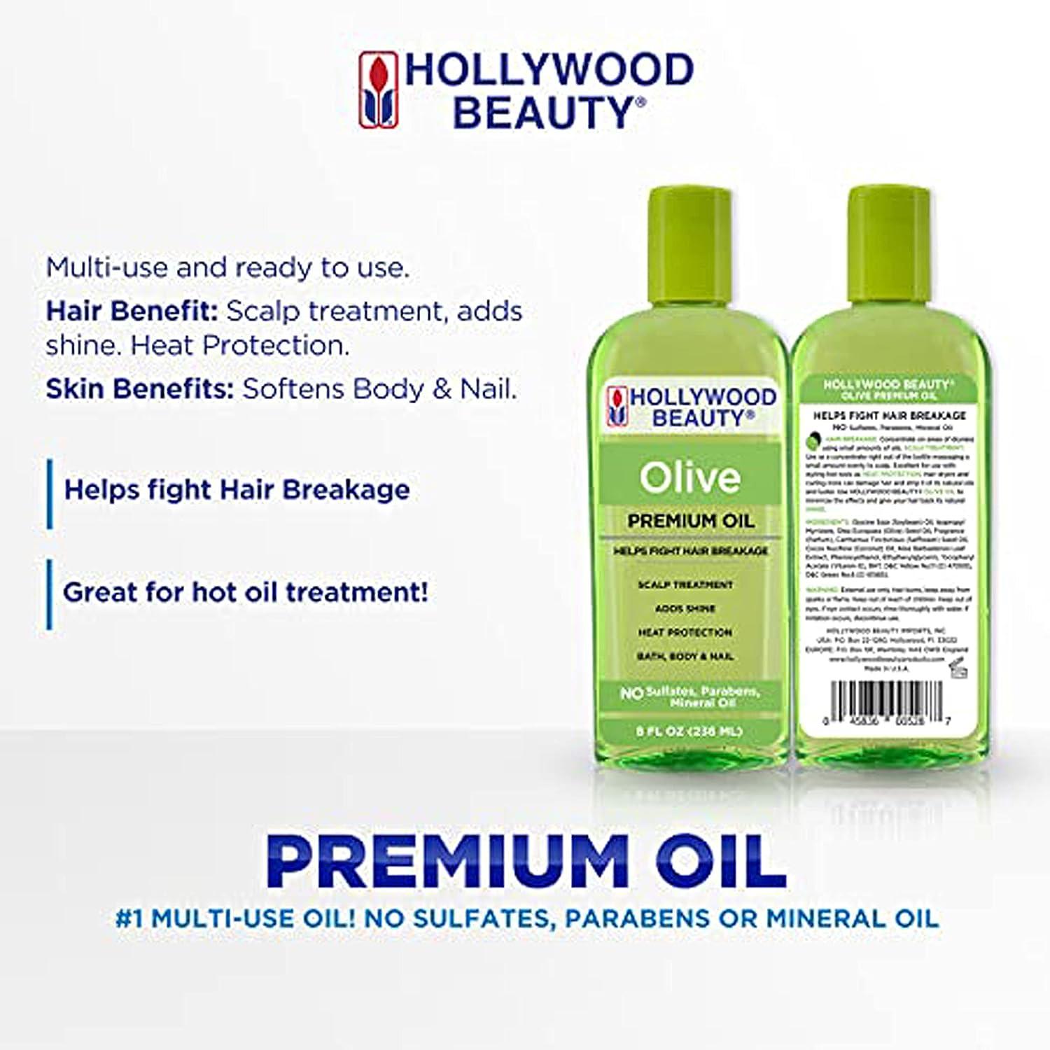 Hollywood Beauty Olive Oil Green 8oz Nourishing Hair Treatment
