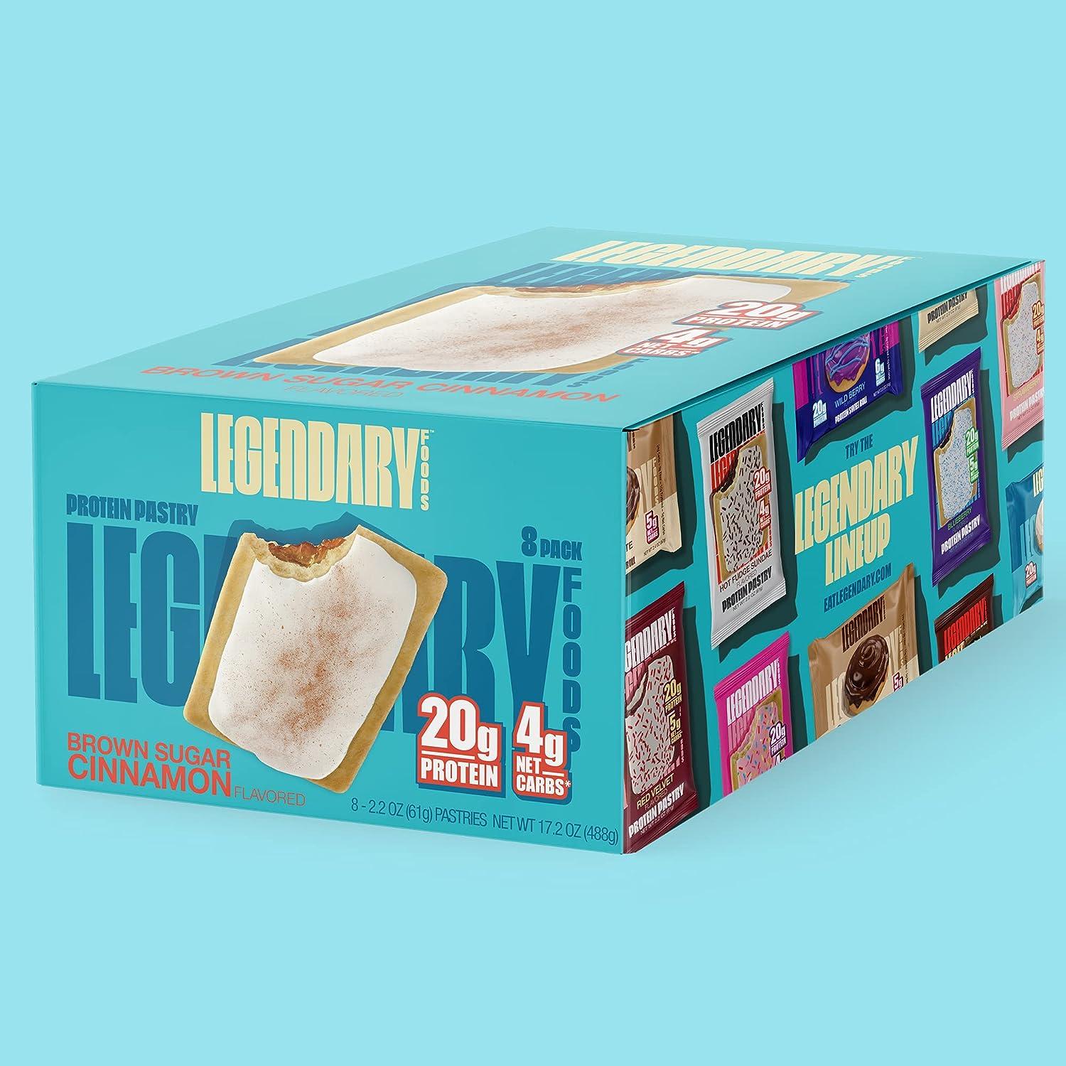 Legendary Foods Protein Bar Alternative Tasty Pastry Low Carb, Gluten