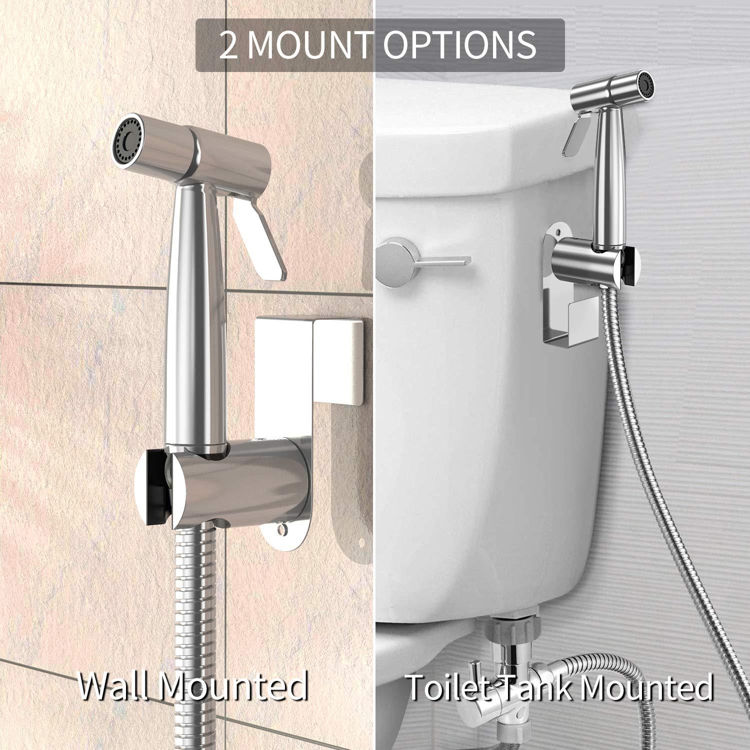 Yawenner Handheld Bidet Toilet Sprayer, Stainless Steel Bathroom Bidet