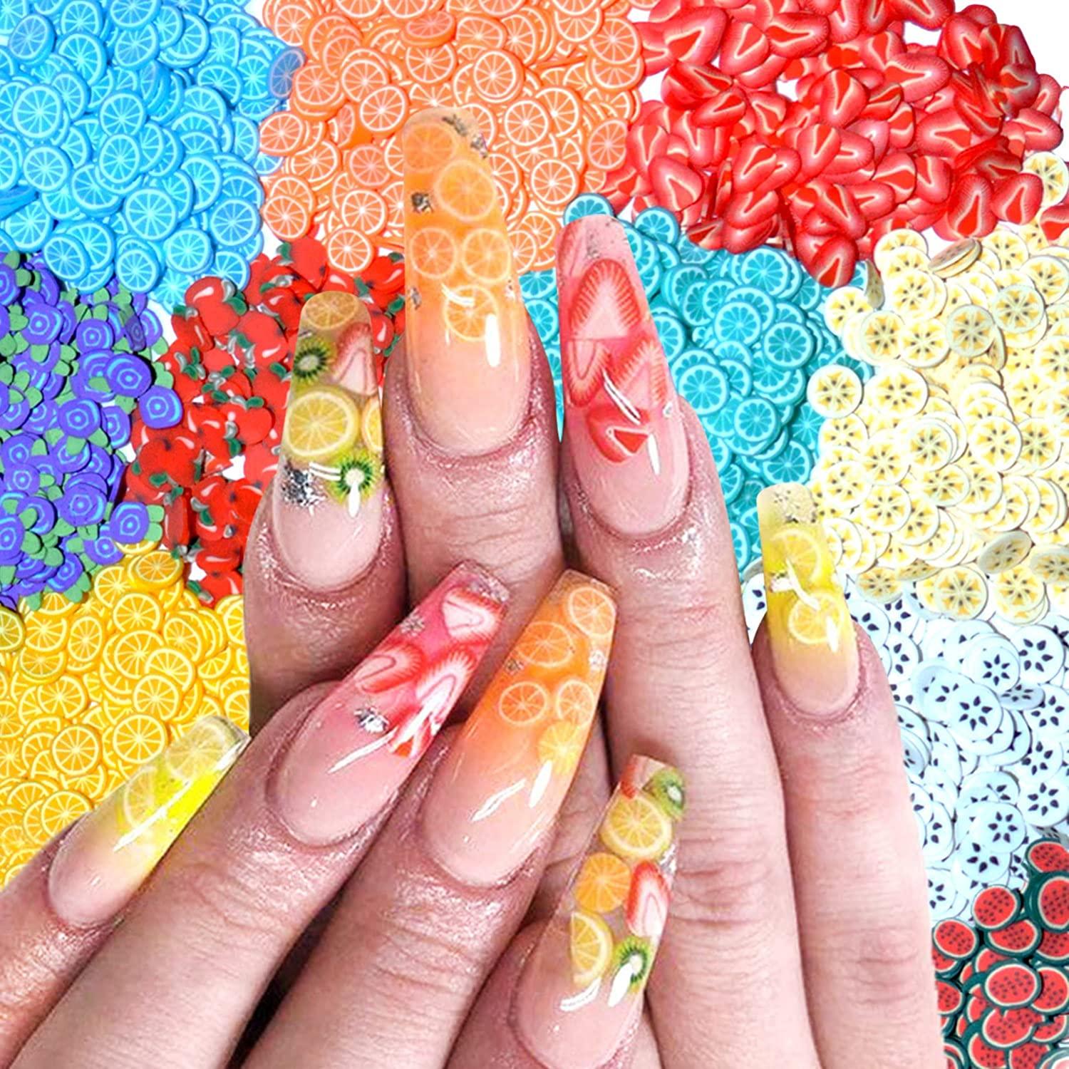 Summer Nail Art Stickers 3D Fruit Self Adhesive Nail Supplies 8Pcs Summer  Tropical Fruit Nail Stickers Lemon Avocado Strawberry Cherry Pineapple Nail  Art DIY Nail Decorations for Women Manicure Tips : Amazon.ae: