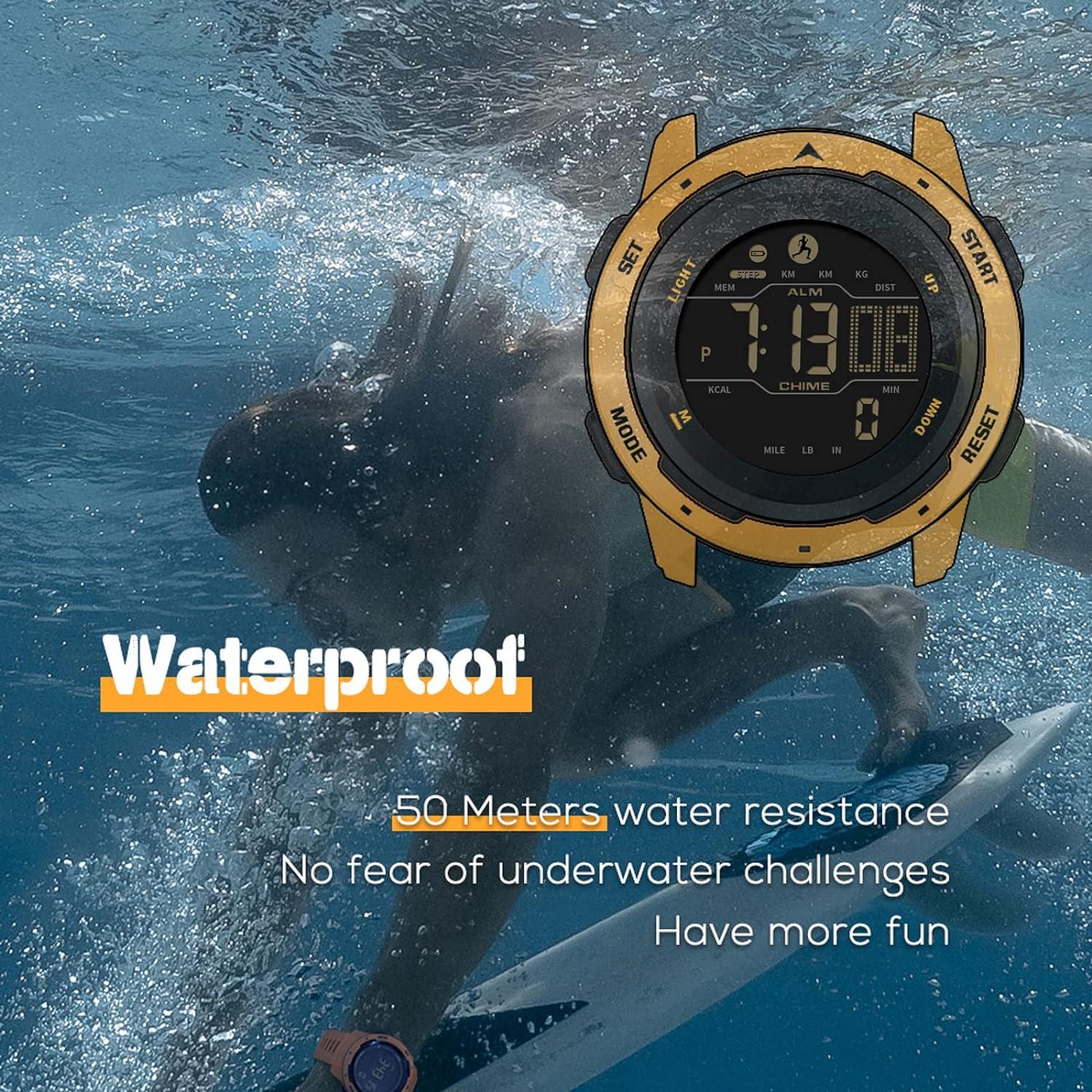 Findtime Digital Watch for Men Waterproof Sport Tactical Military Watches