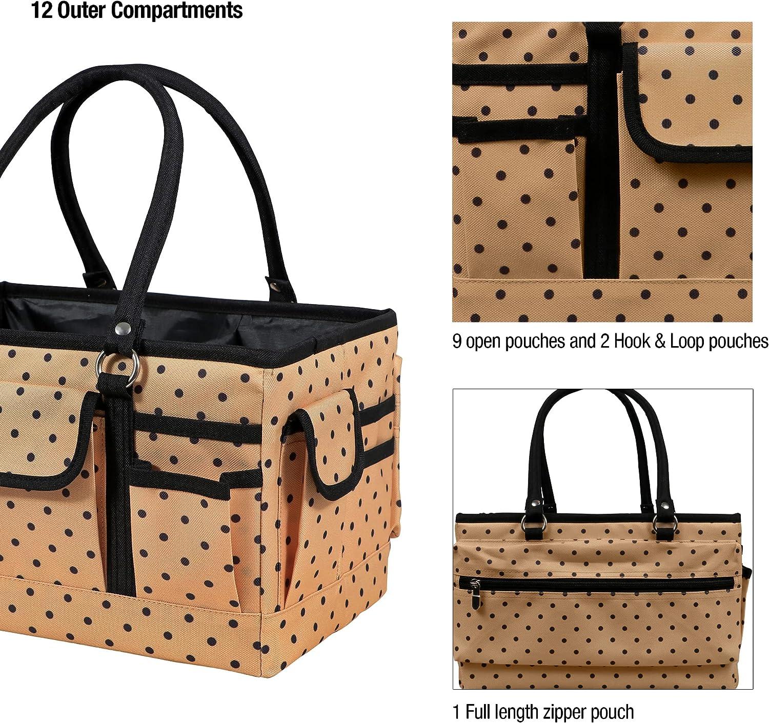 Singer Collapsible Deluxe Store & Tote Caddy-Tropical Animal Print