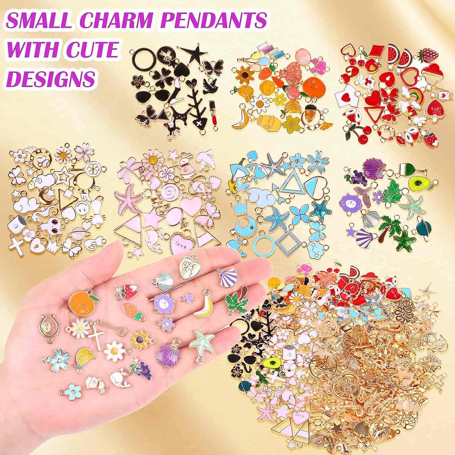 Bueautybox 31pcs Mixed Enamel Charms for Jewelry Making Pendants Colorful  DIY Pendant Necklace Earrings Bracelet Crafting