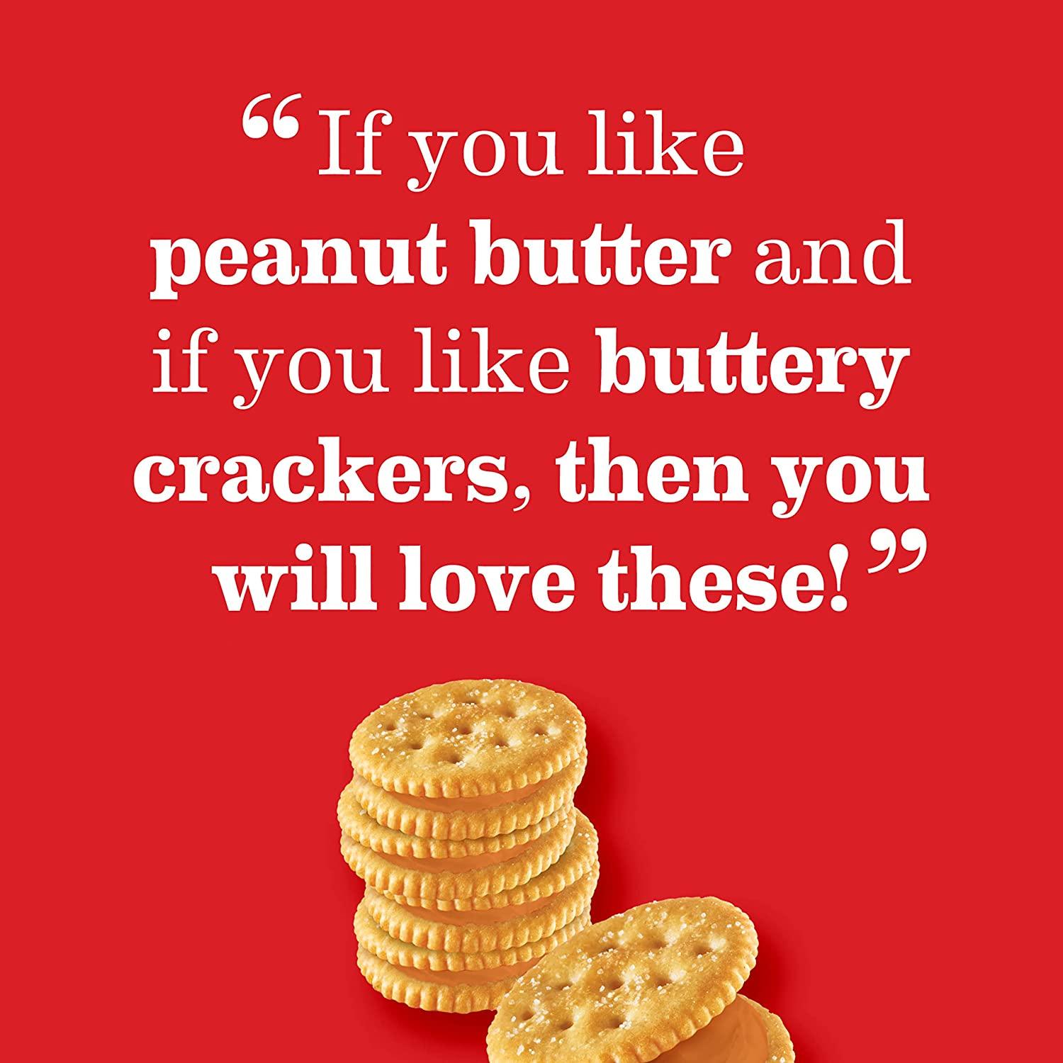 RITZ Peanut Butter Sandwich Crackers, 48 Snack Packs (6 Boxes)