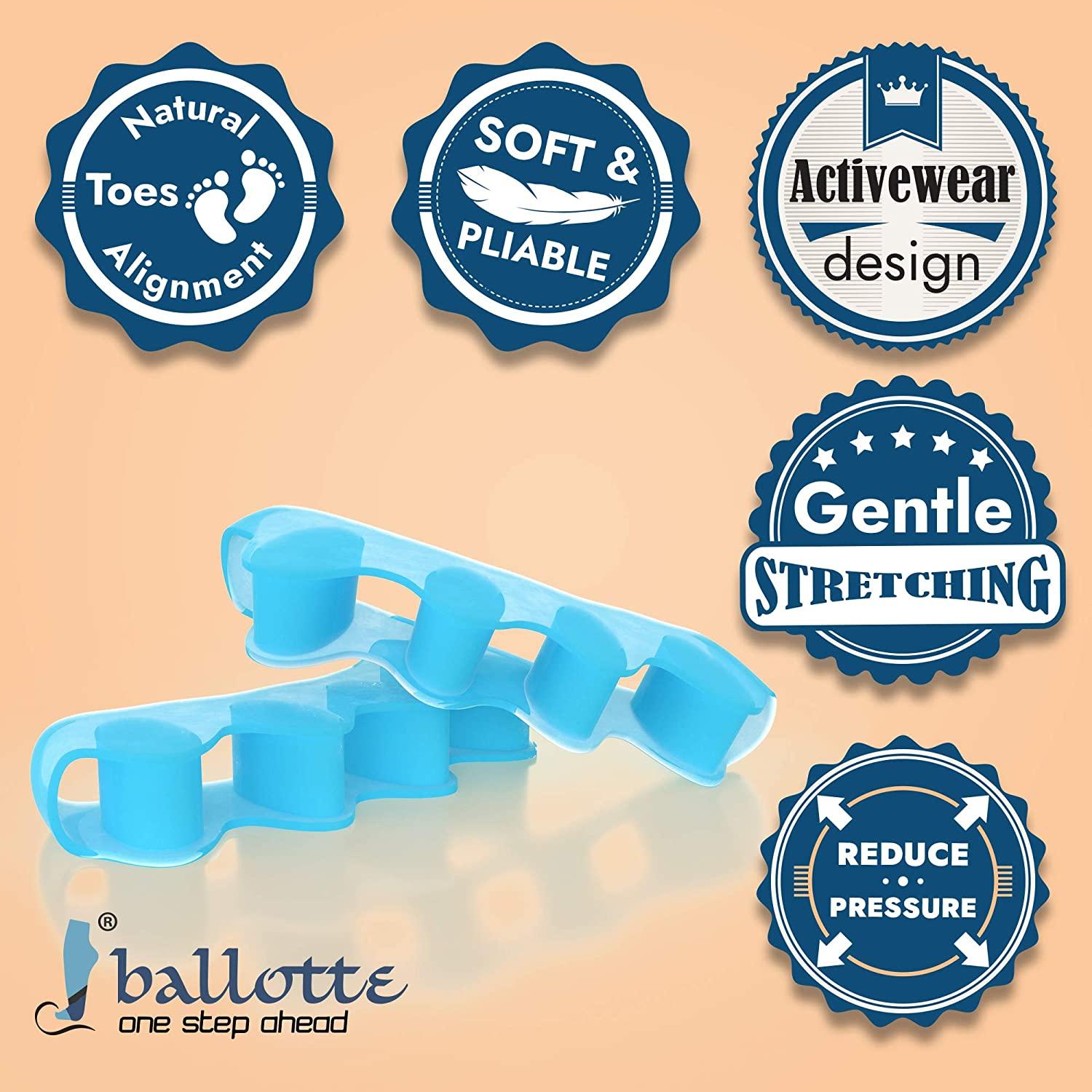 Universal Size 3 Pairs Toe Separators Toe Spacers for Overlapping