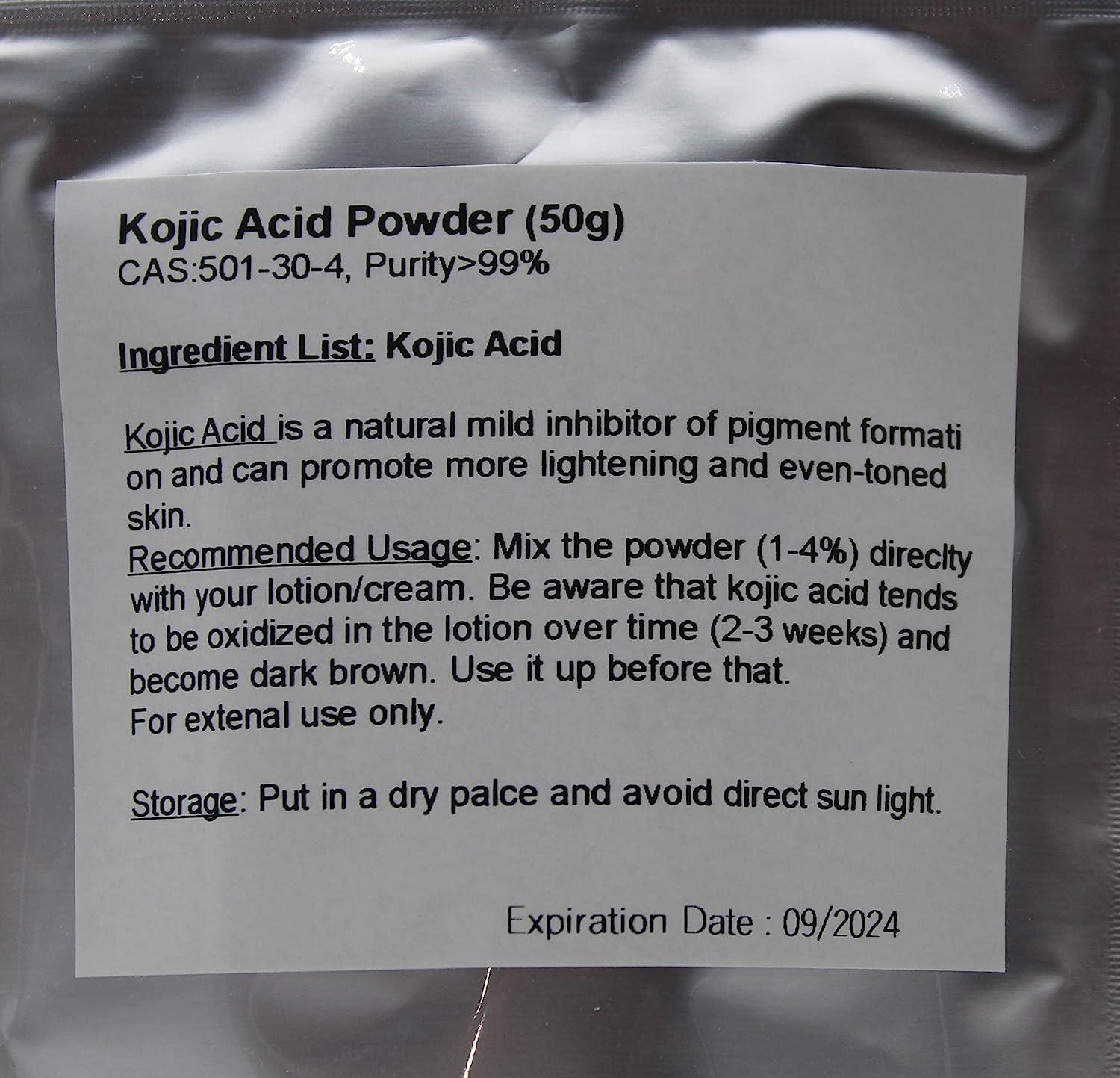 Pure Kojic Acid Powder 50g for Skin Lightening | Buy Now with Express ...