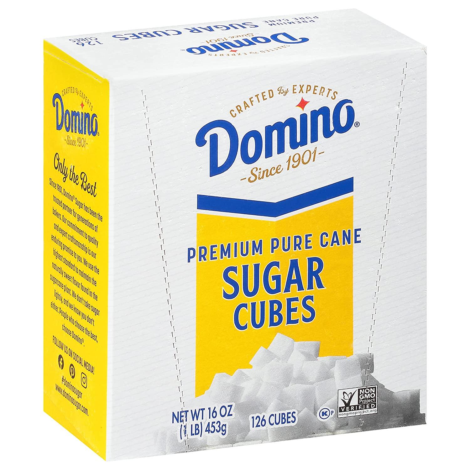Domino Premium Pure Cane Sugar Cubes, 3 LB Pack (1 LB Box
