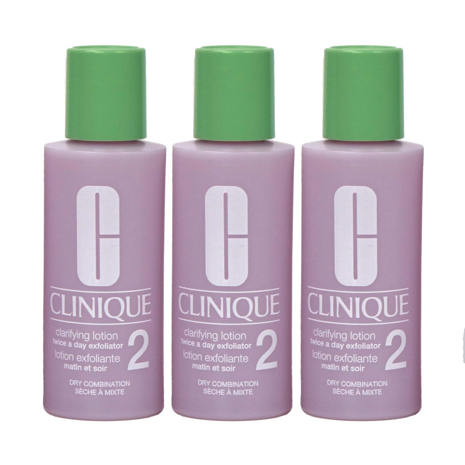 Pack of 3 x Clinique Clarifying Lotion 2 for Dry Combination Skin