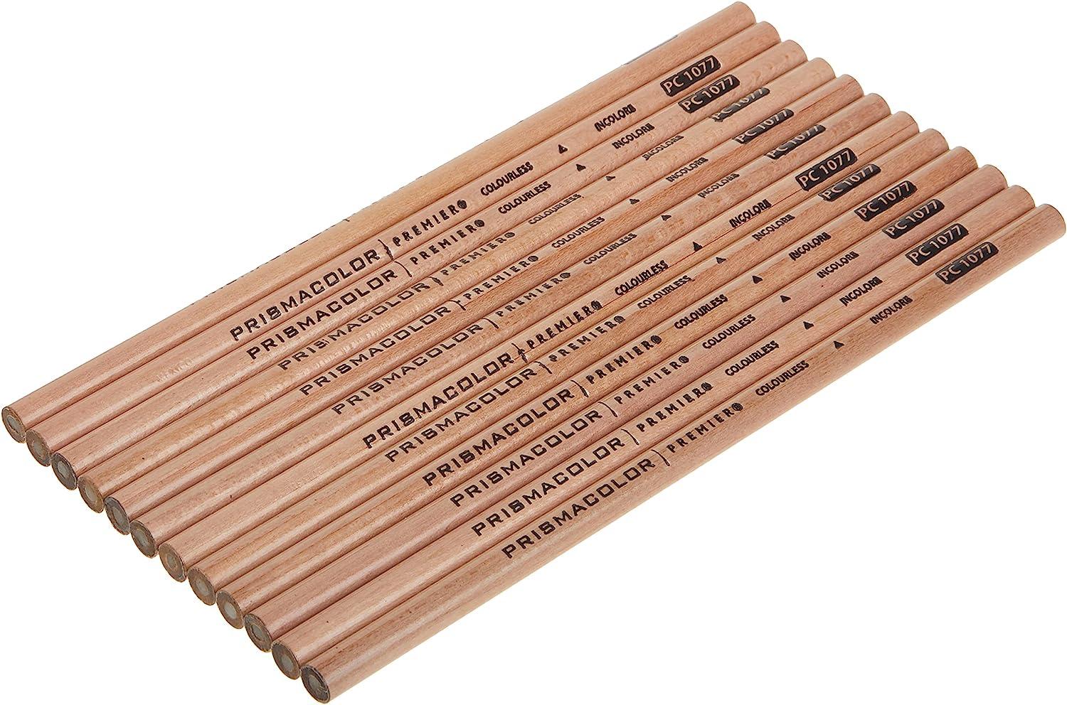 Prismacolor Premier Pencil Blenders, Colorless, Pack of 12, Prismacolor Colorless Blender Pencil