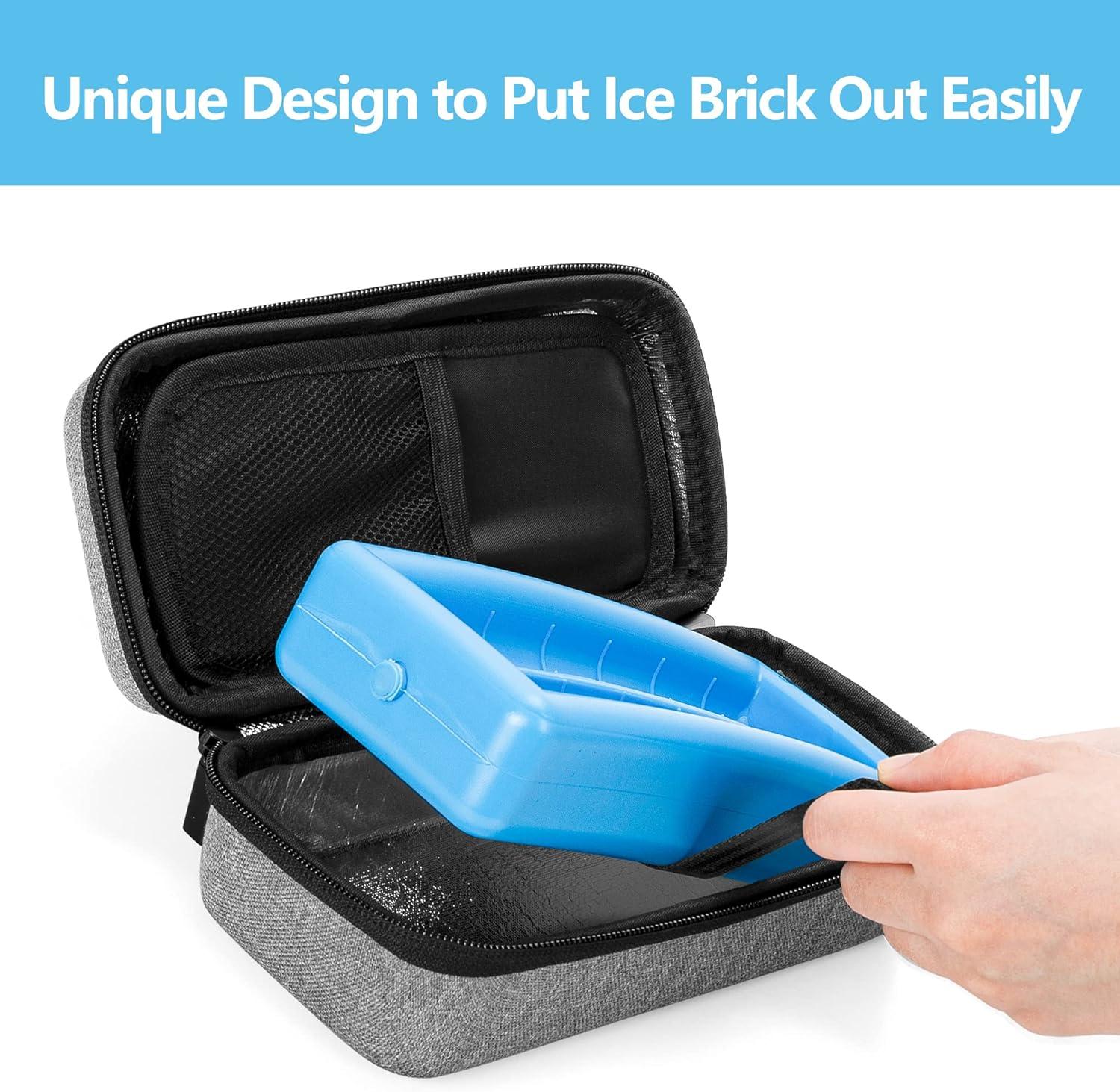 Damero Insulin Cooler Travel Case - Gray Medical Cooler Bag with Ice Pack for Diabetics | Buy Now with Express International Delivery | GoSupps.com Damero Insulin Cooler Travel Case - Gray Medical Cooler Bag with Ice Pack for Diabetics | Buy Now with Express International Delivery | GoSupps.com