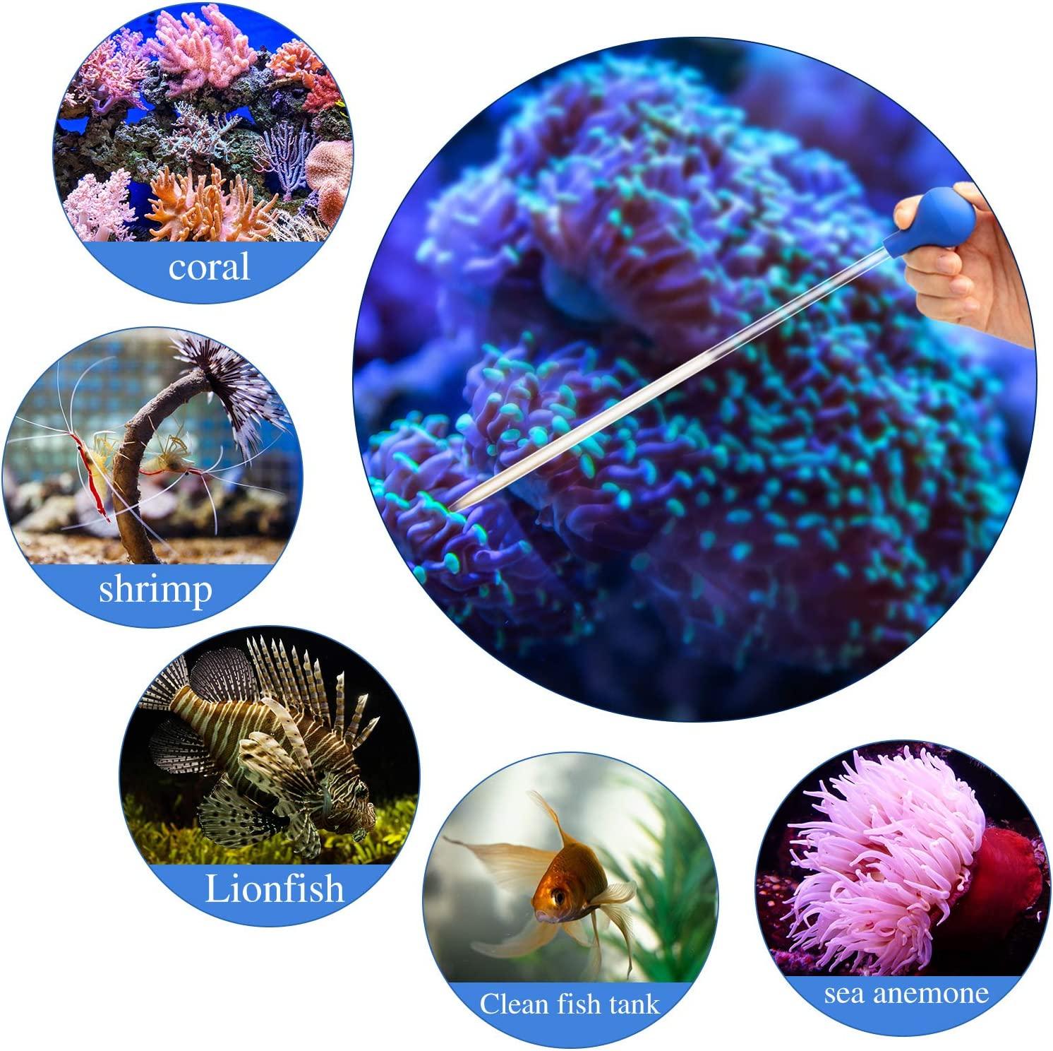 Boao 2 Pieces Coral Feeder SPS HPS Feeder 13.77 Inch Long Acrylic