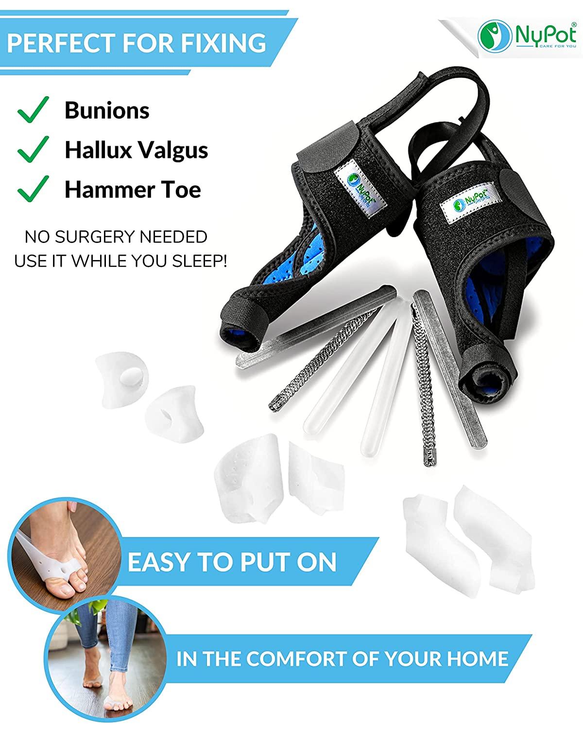 NYPOT Adjustable Bunion Corrector for Women and Men Pain Relief