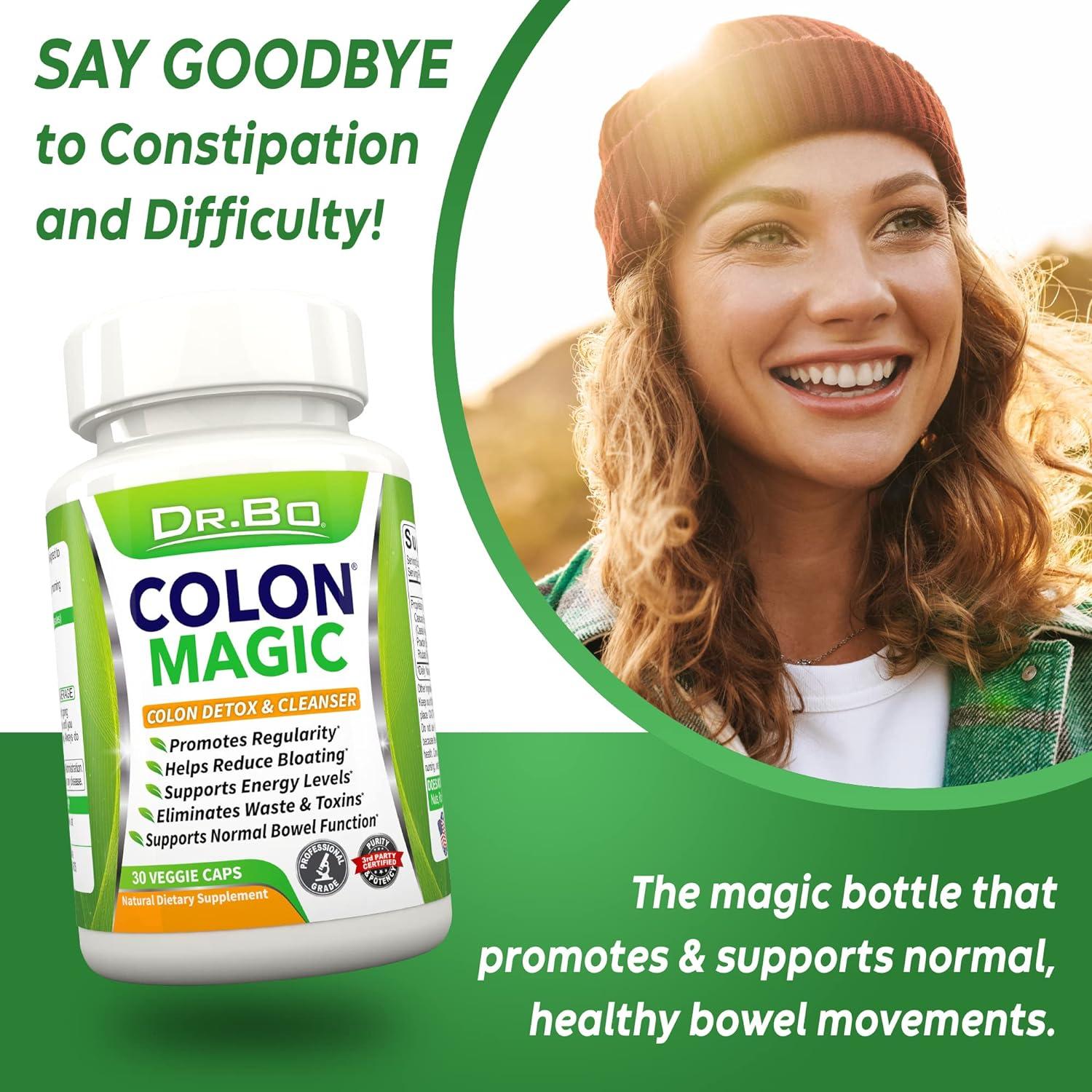 Colon Cleanse Detox Capsules for Intestinal Bloating & Digestive