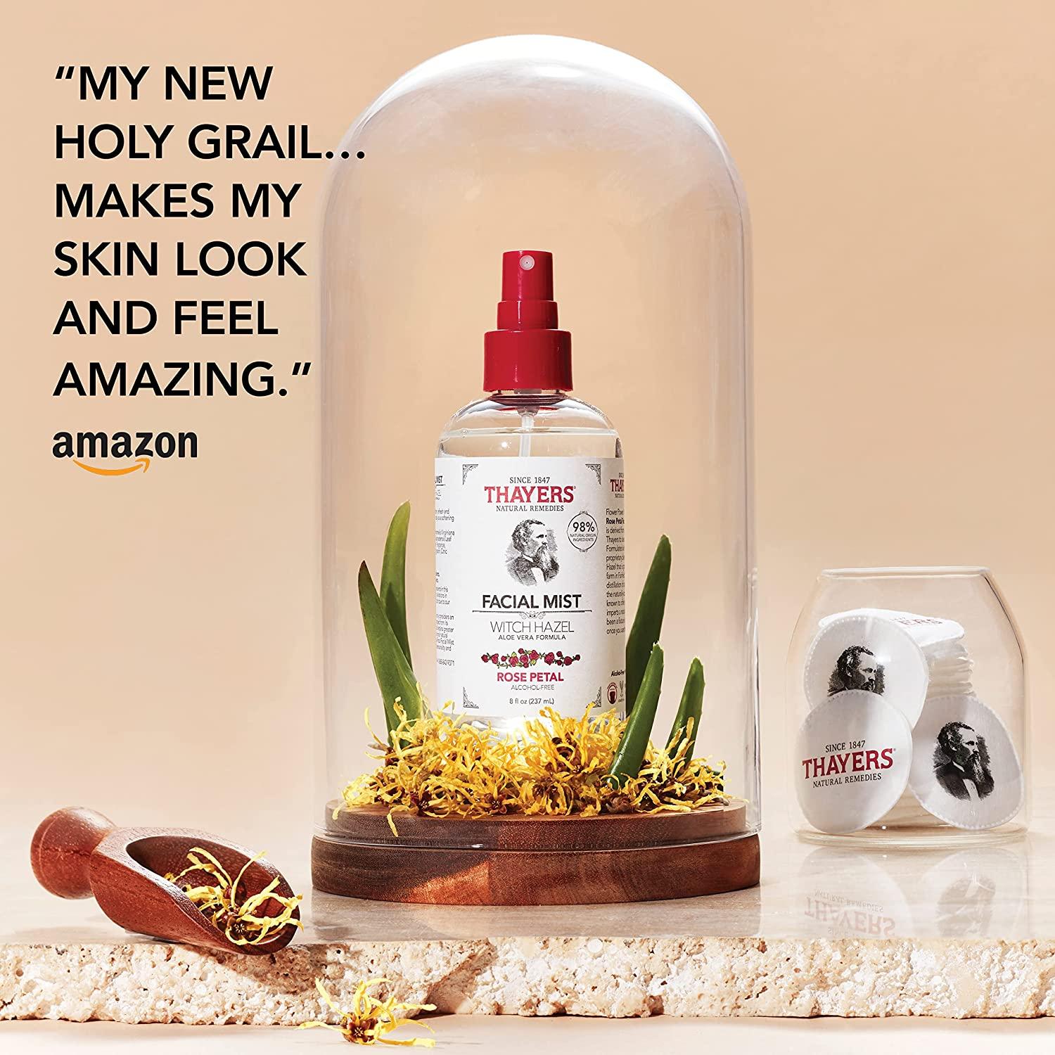 THAYERS Alcohol-Free Witch Hazel Toner - Rose Petal & Aloe Vera, 8 oz -  Hydrating Facial Mist | Buy Now with Express International Delivery |  GoSupps.com