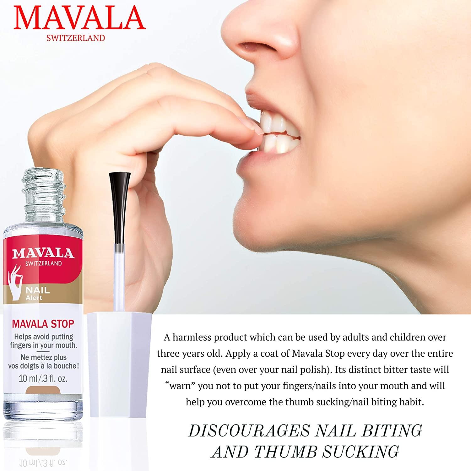 Mavala Stop Deterrent Nail Polish Treatment | Nail Care to Help Stop  Putting Fingers In Your Mouth | Bitter Taste | Easy Application | For Ages  3+ | 0.3 Fl Oz : Amazon.sg: Beauty