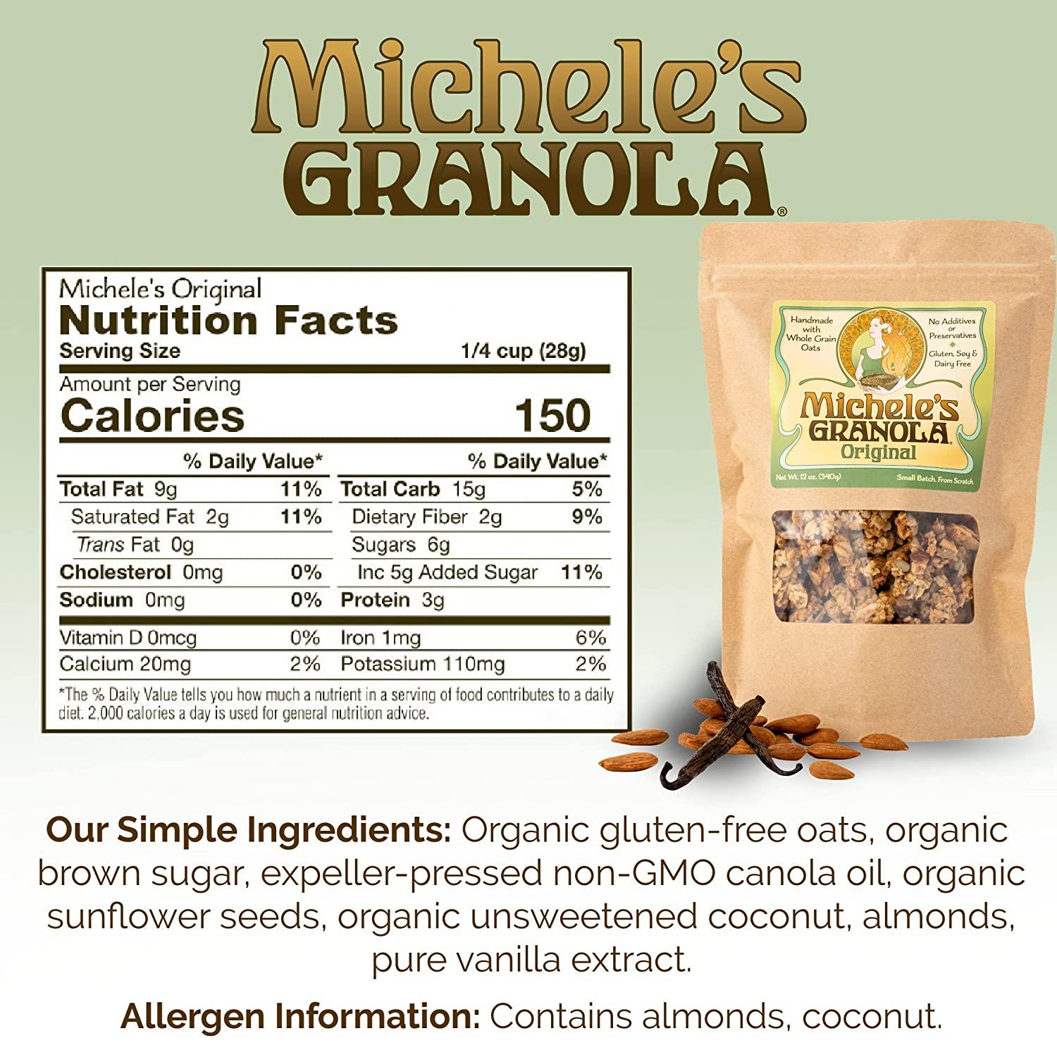 Michele's Granola Muesli, Toasted Muesli, Gluten-Free, No Refined Sugar & Non-GMO, 2.25 lb Bulk Bag