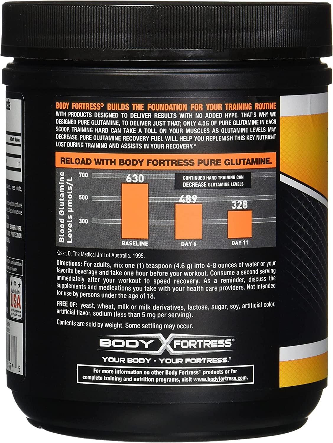 Body fortress nutrition label