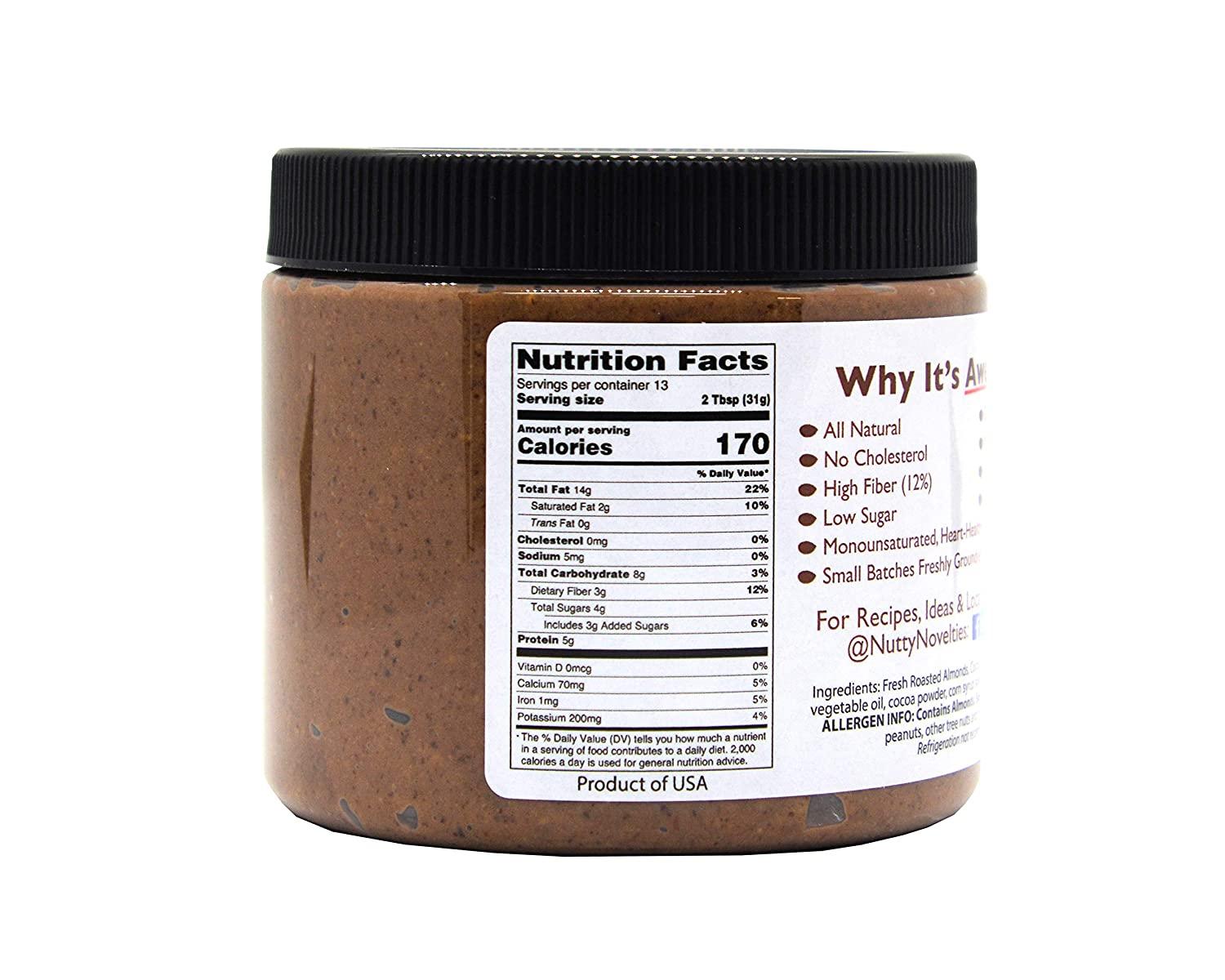 Nutty Novelties Dark Chocolate Almond Butter High Protein, Sweet