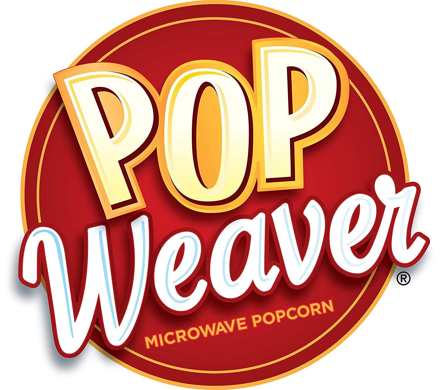 Pop Weaver Microwave Popcorn Extra Butter 22 Bags per Box…