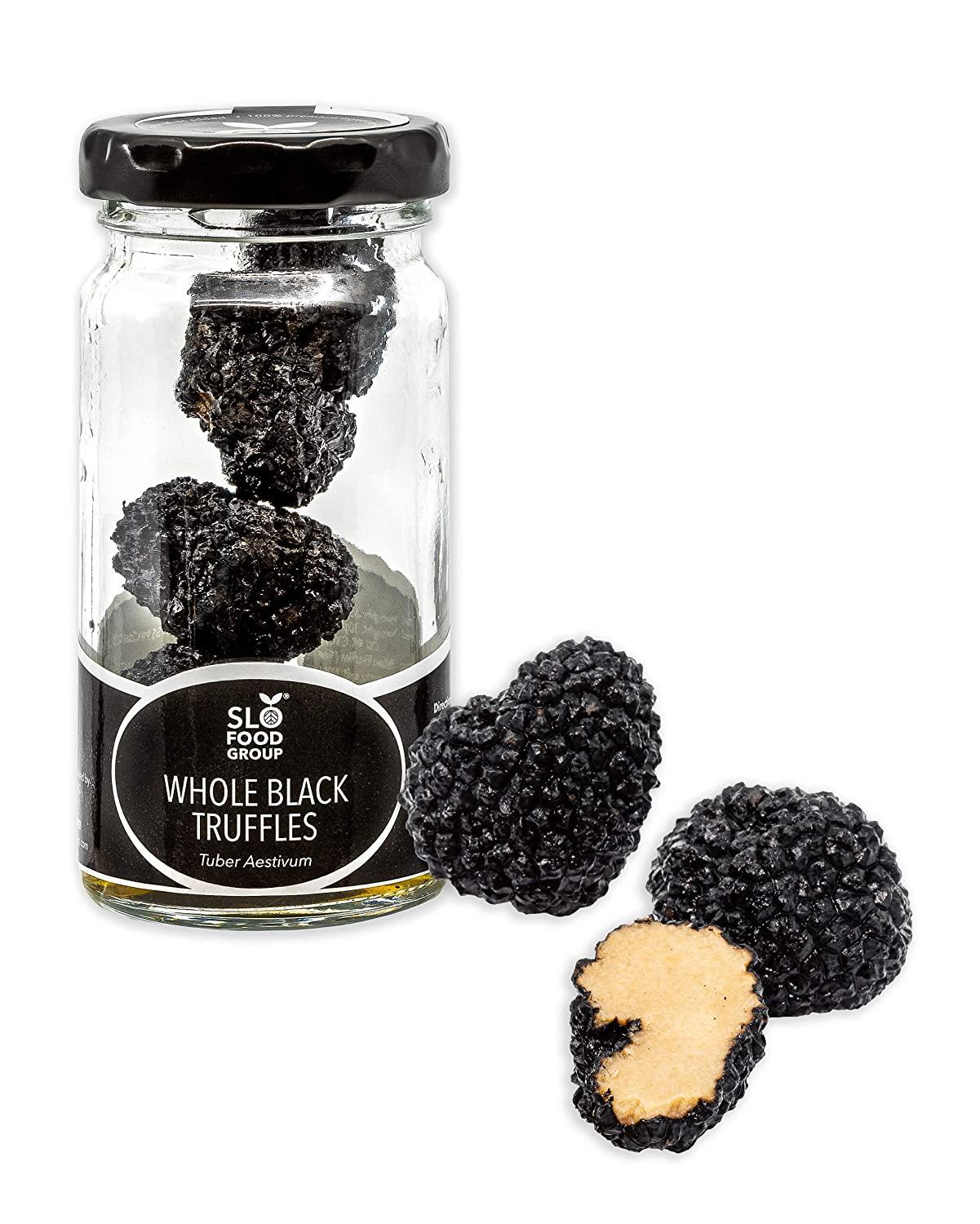 Slofoodgroup Black Truffles, Preserved Whole Black Truffles (Tuber