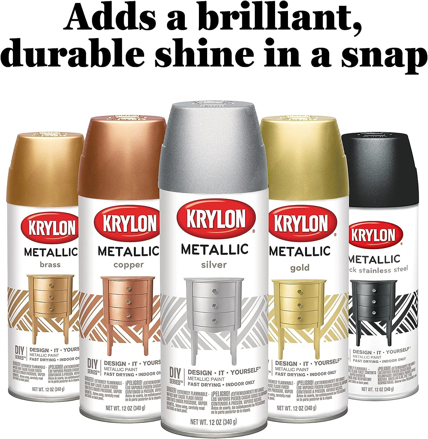 Krylon 11 Oz. Metallic Gloss General Purpose Spray Paint, Gold